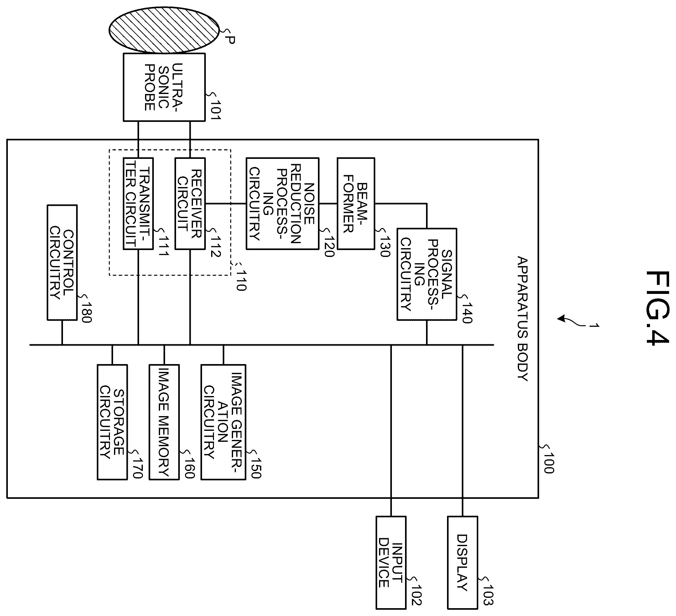 Patent US12551192 Figure 3 – Ultrasonic diagnostic apparatus and medical image processing apparatus