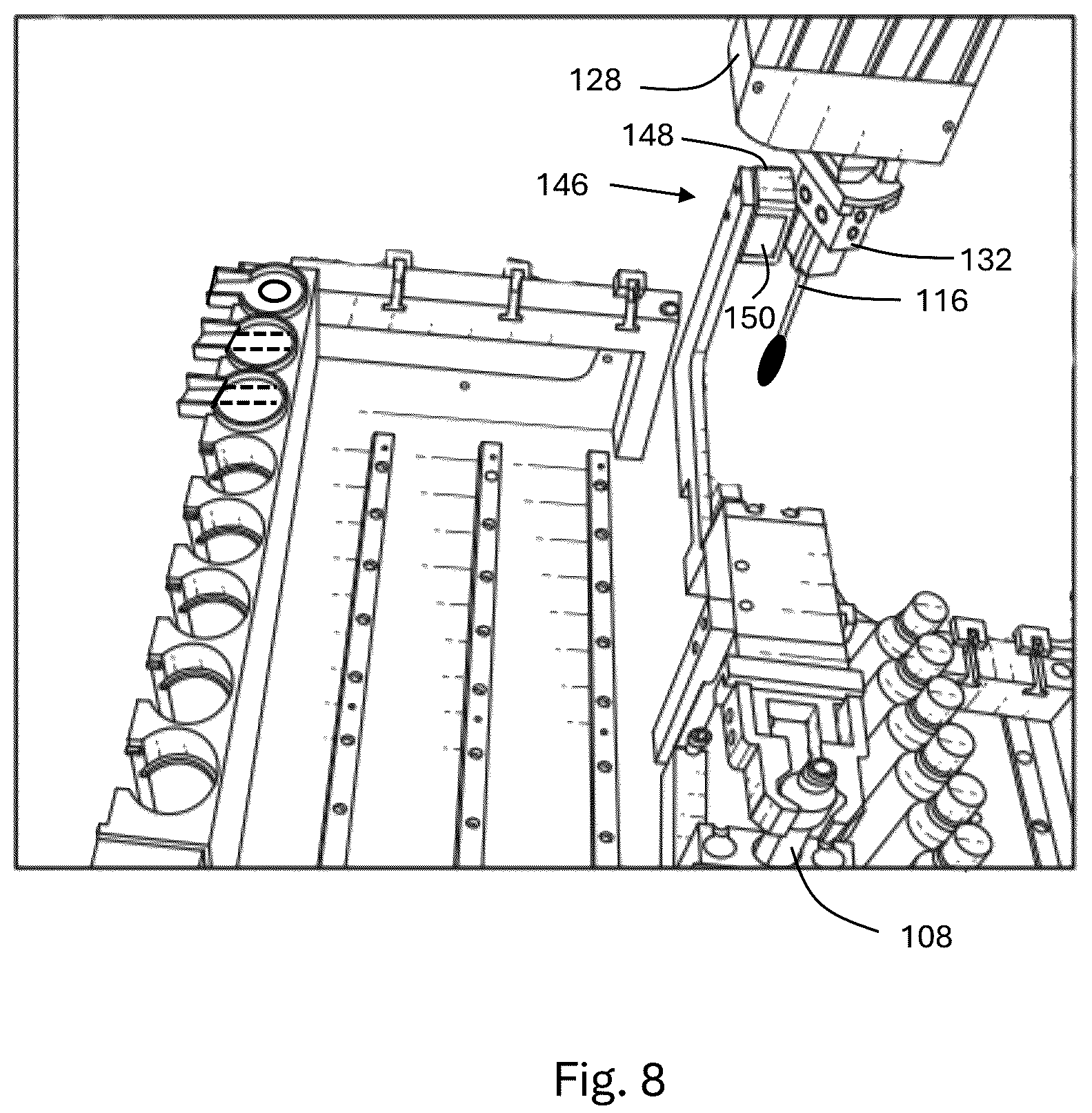 Patent US12551198 Figure 8 – Automated system for quantitative collection and extraction of a fecal sample