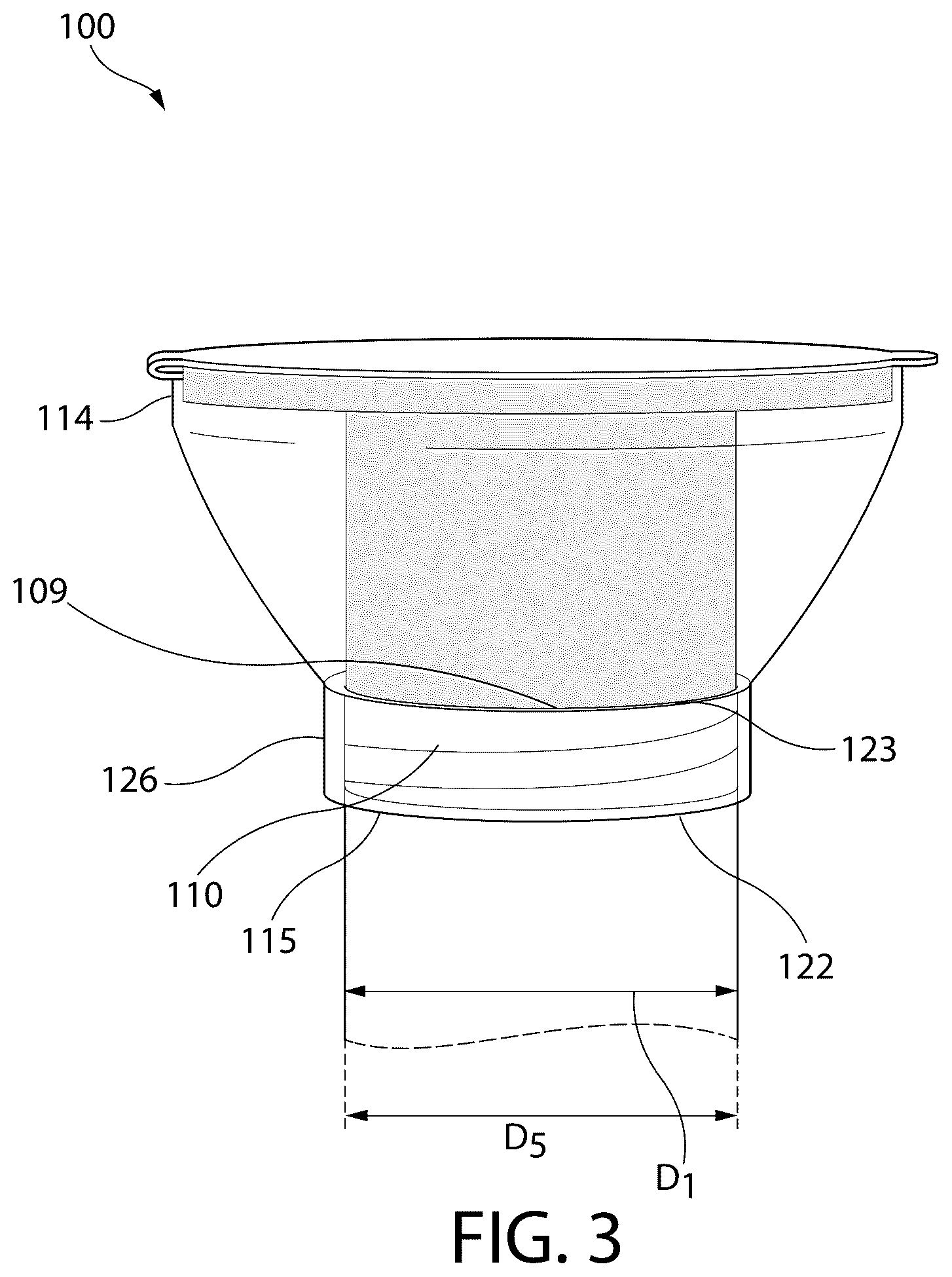 Patent US12551199 Figure 3 – Fluid collection device