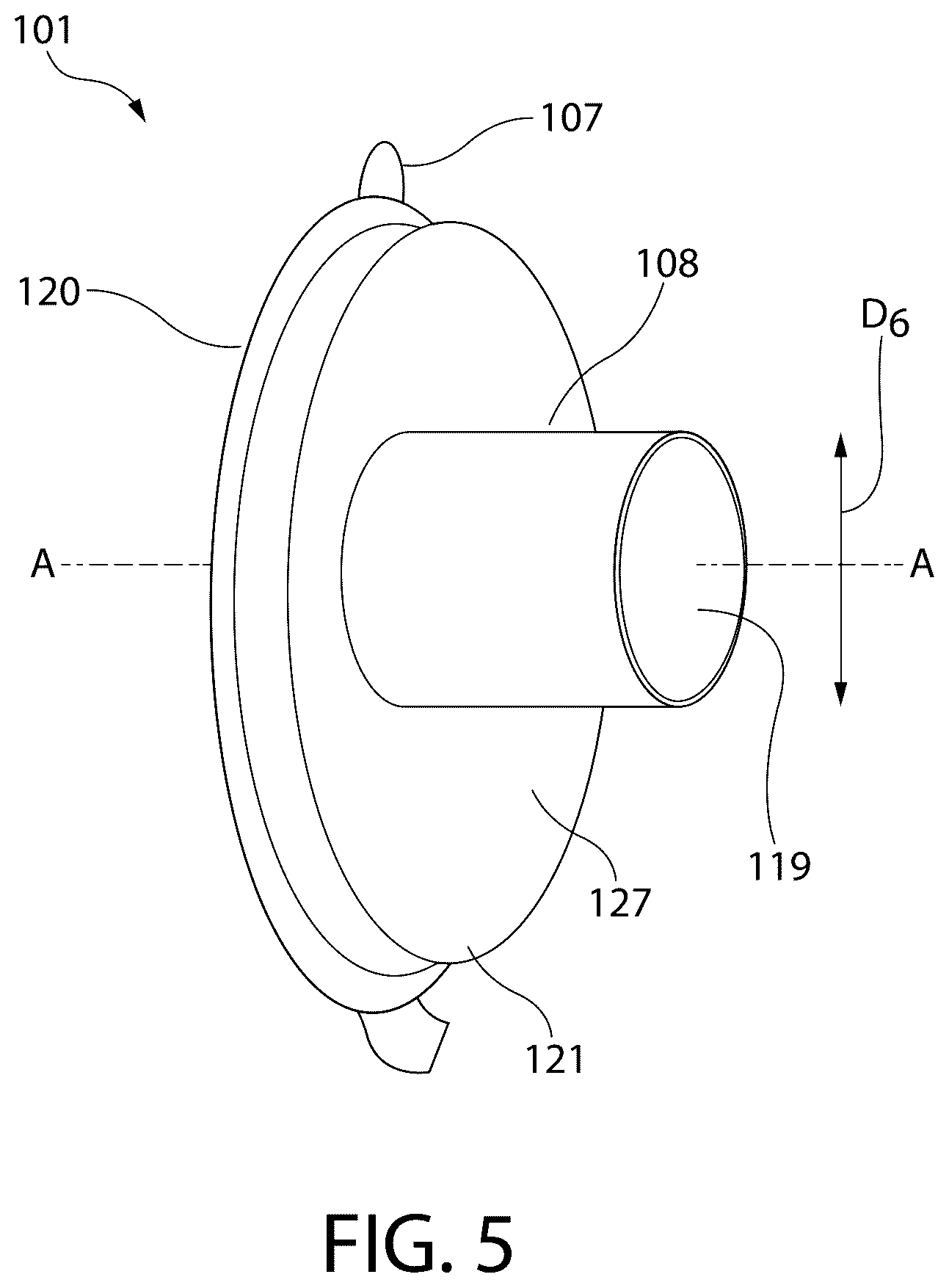 Patent US12551199 Figure 5 – Fluid collection device
