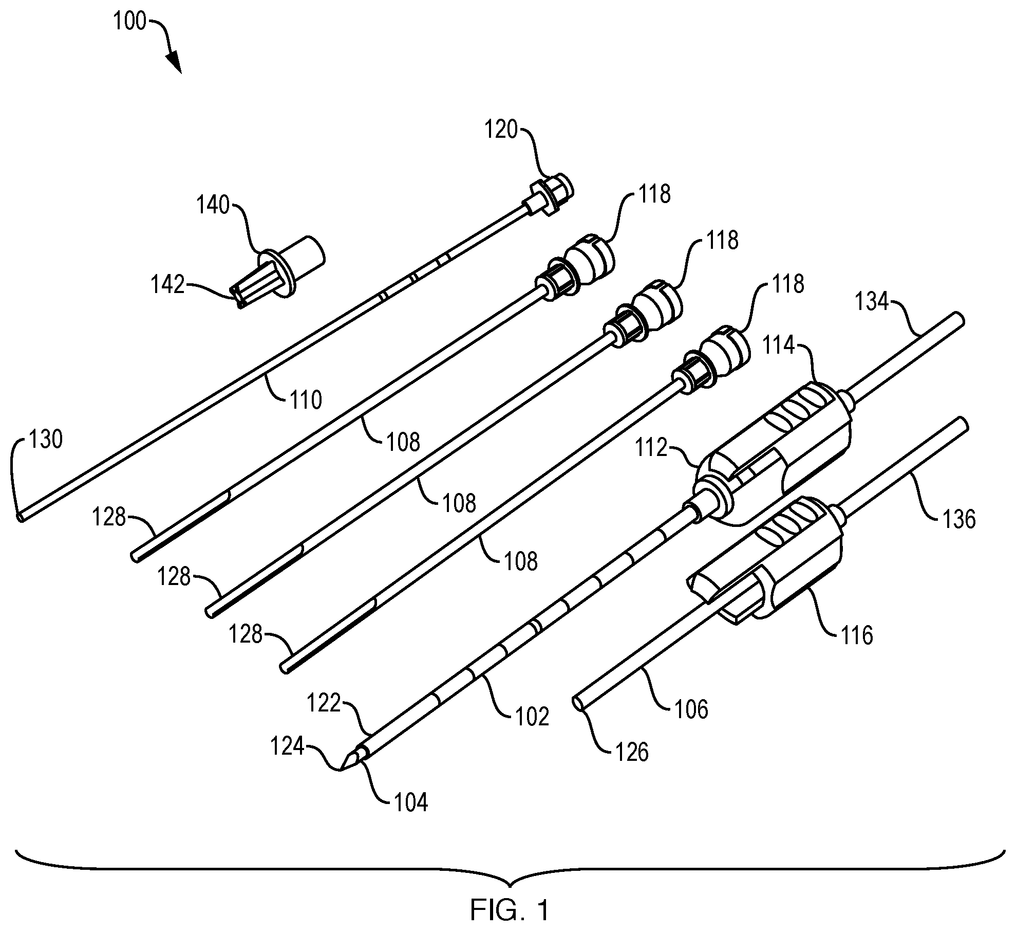 Patent US12551201 Figure 1 – Bone access, bone capture, and aspiration devices