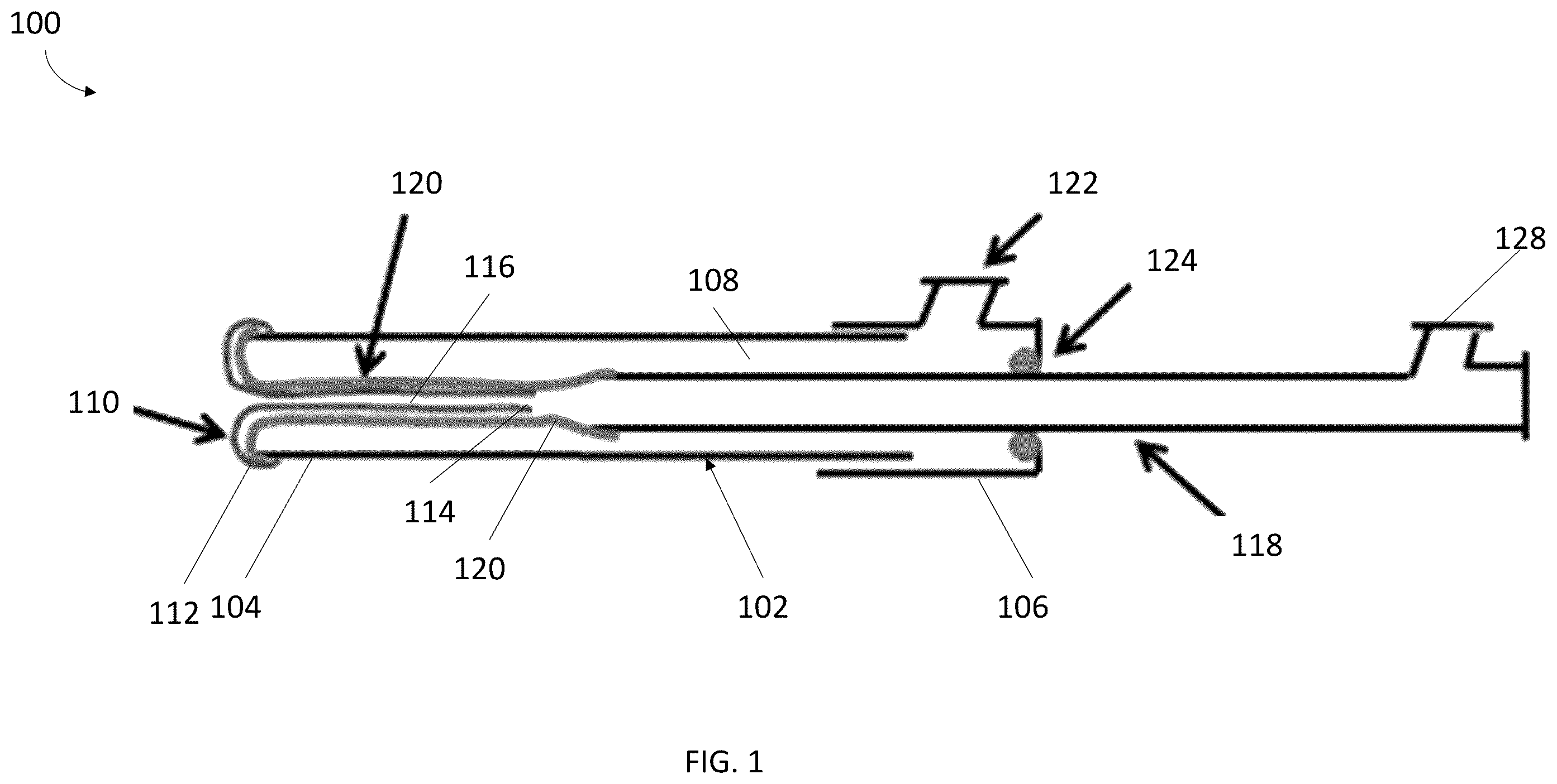 Patent US12551203 Figure 1 – Catheter with vessel lining for cell collection and methods for using same