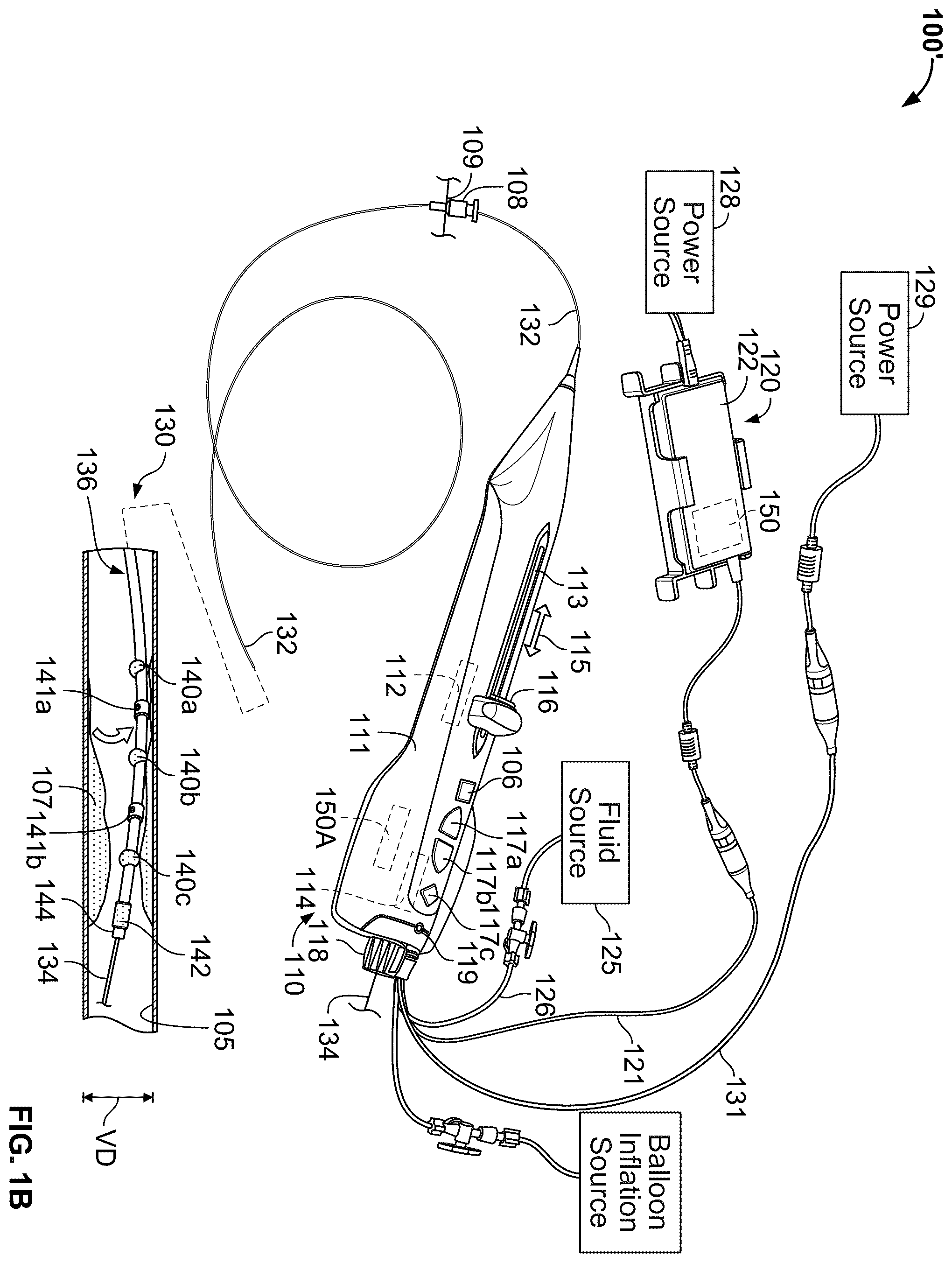 Patent US12551206 Figure 2 – Device with features for rotational atherectomy and lithotripsy