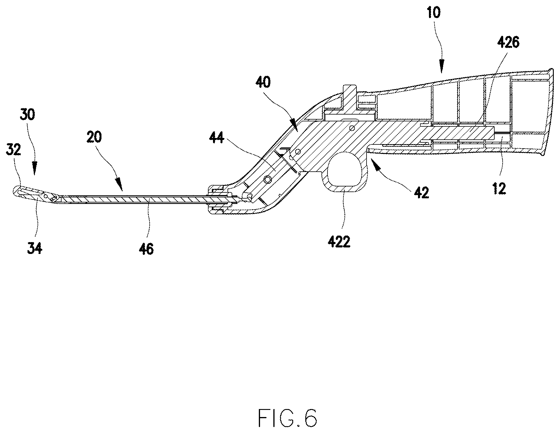 Patent US12551213 Figure 6 – Surgical device