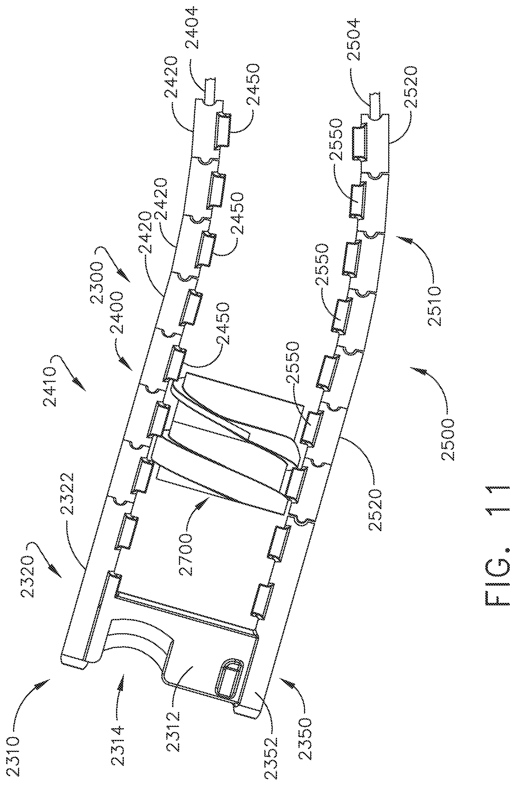 Patent US12551214 Figure 10 – Surgical instruments with differential articulation joint arrangements for accommodating flexible actuators
