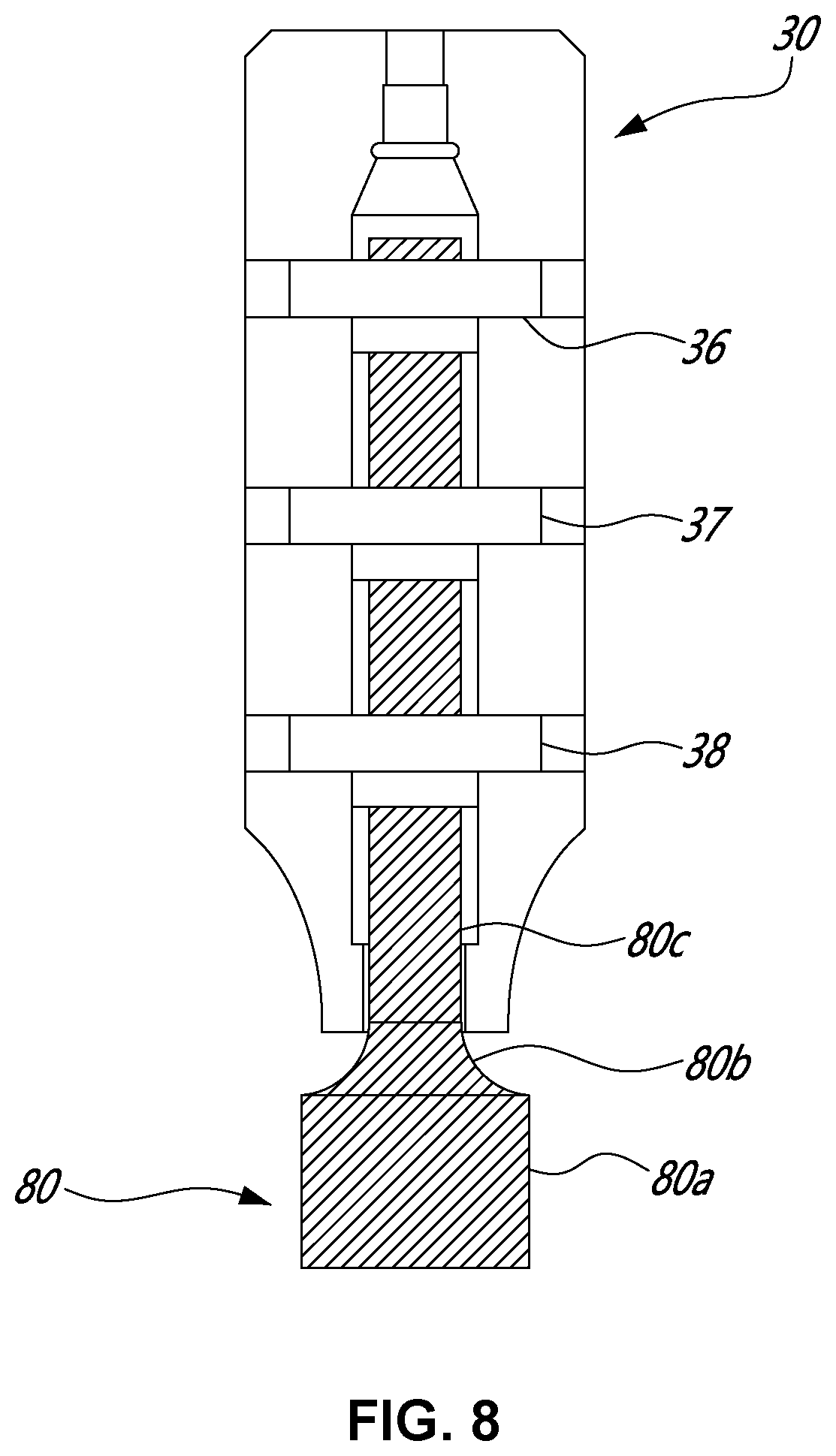 Patent US12551216 Figure 8 – Double-balloon catheter