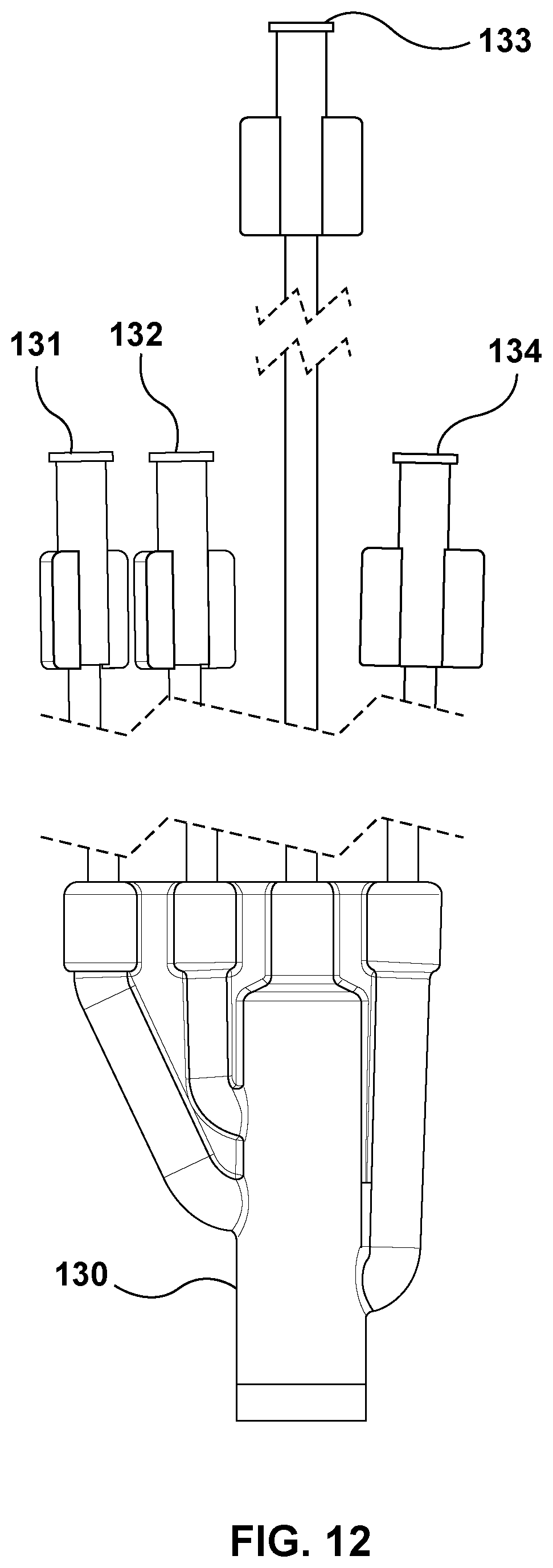 Patent US12551216 Figure 12 – Double-balloon catheter