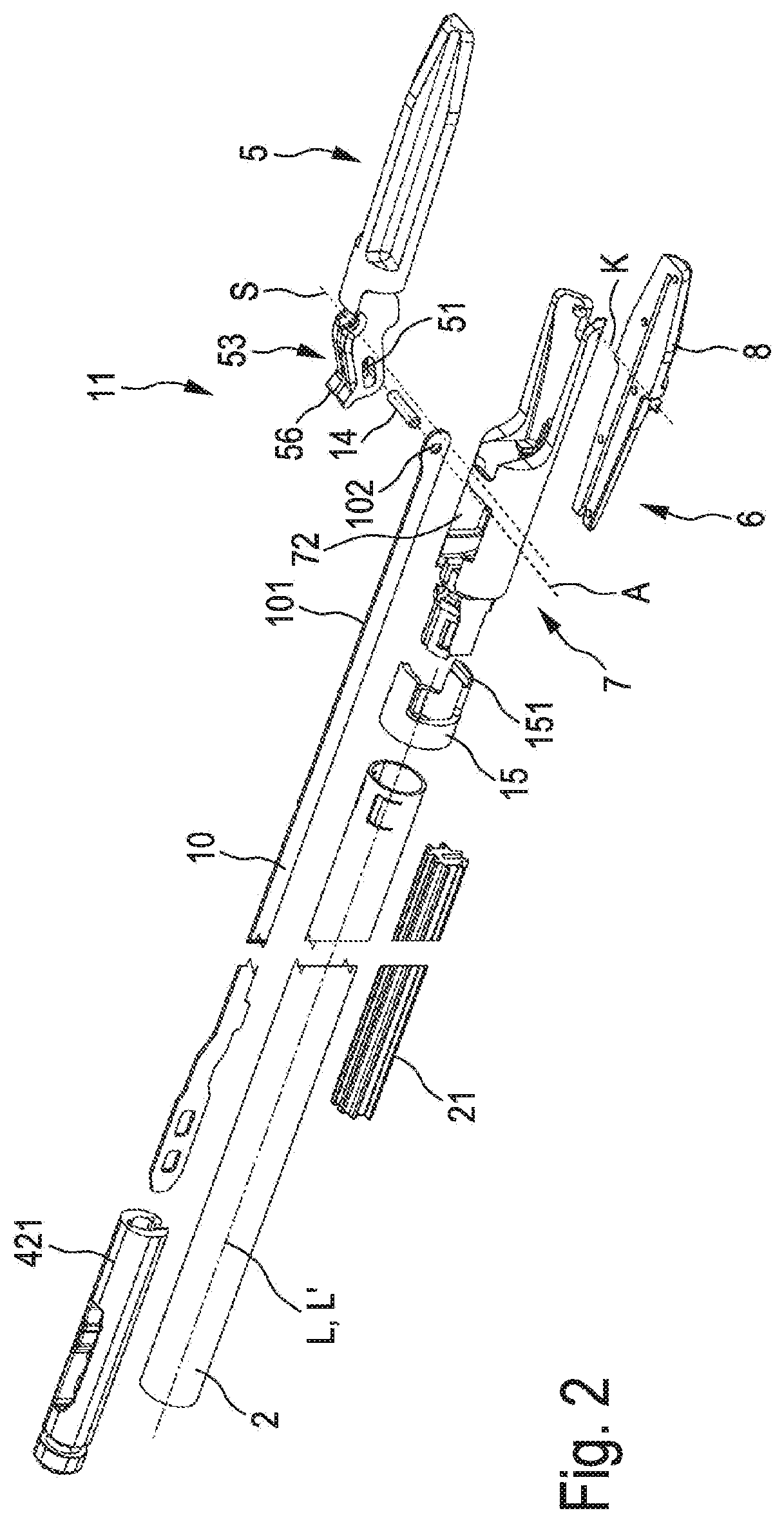 Patent US12551227 Figure 2 – Surgical instrument, tool device for such a surgical instrument, and method for producing such a tool device