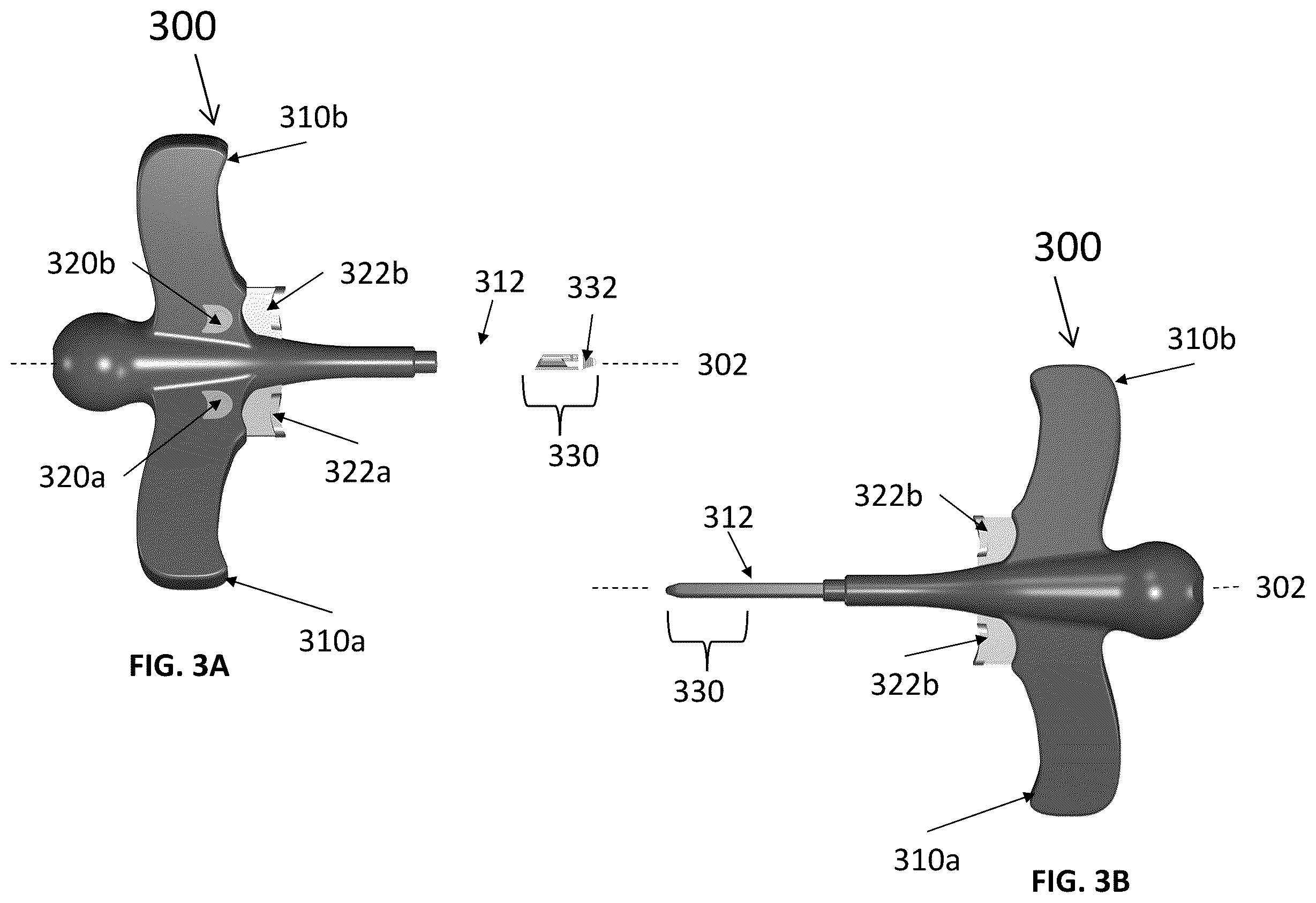Patent US12551229 Figure 3 – Integrated endoscopic ligament release device with dual handles