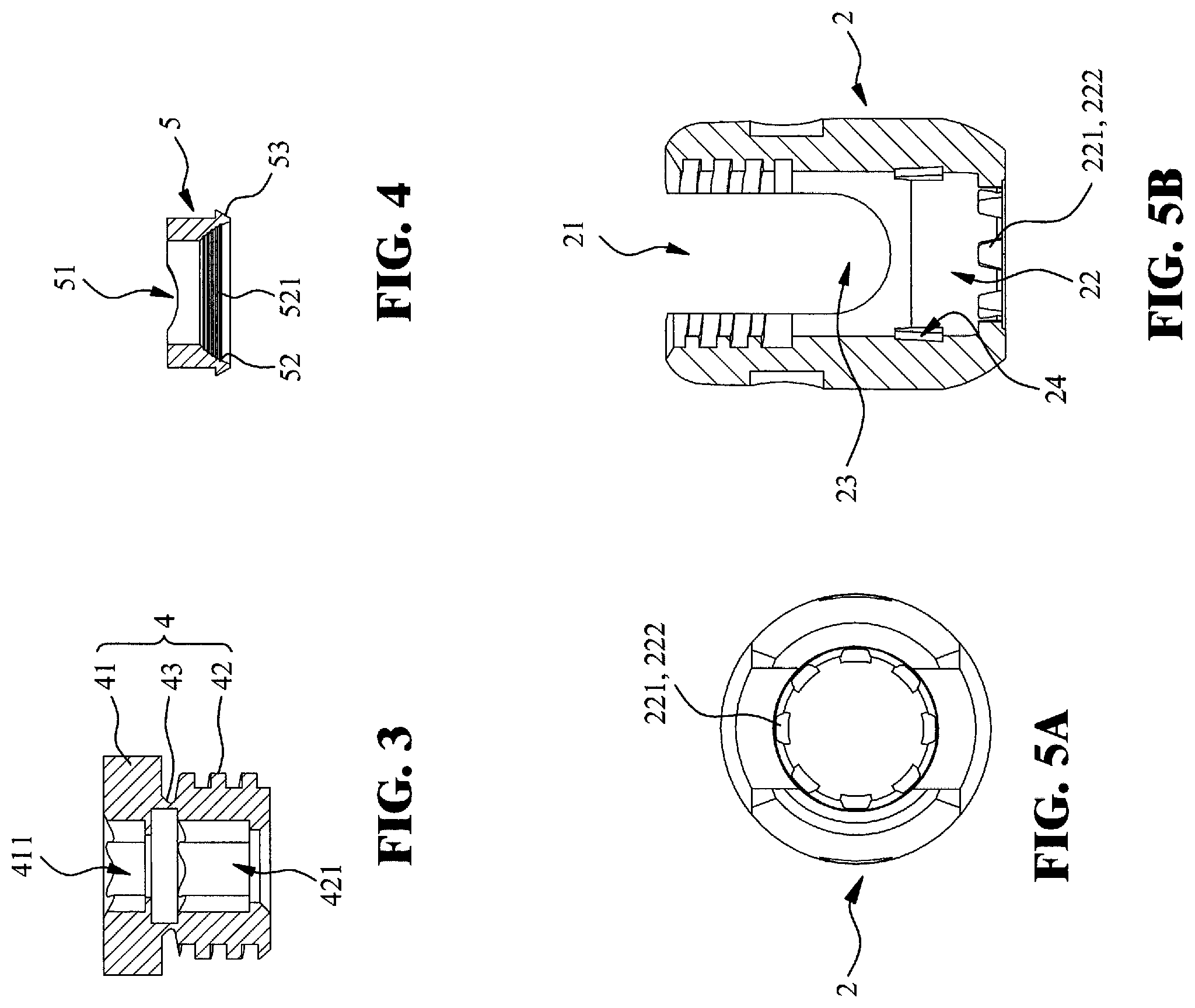 Patent US12551244 Figure 3 – Pedicle screw switchable between monoaxial mode and polyaxial mode