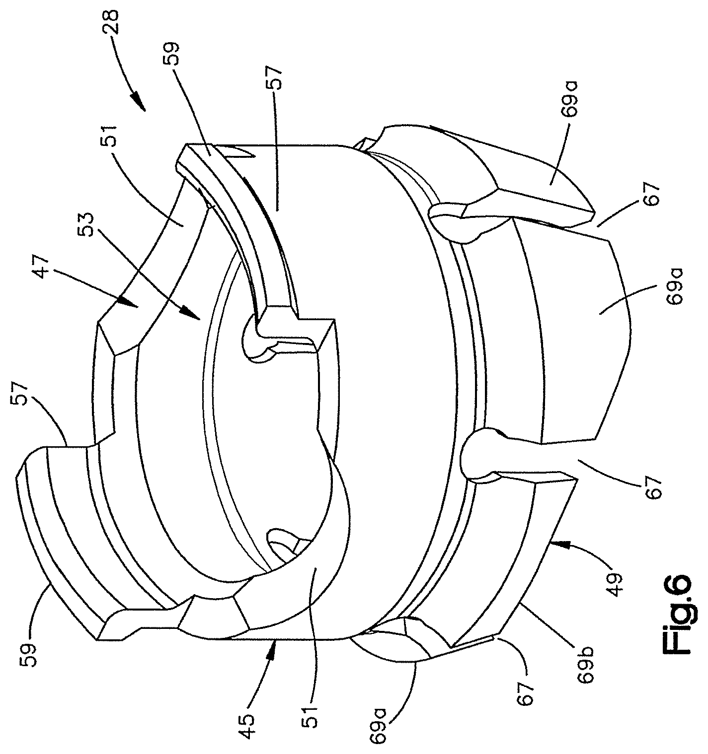 Patent US12551245 Figure 5 – Uni-planer bone fixation assembly