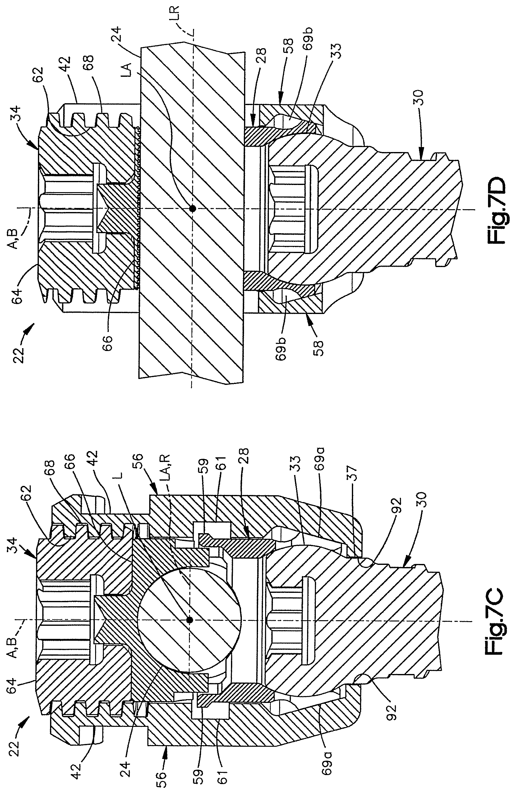 Patent US12551245 Figure 7 – Uni-planer bone fixation assembly