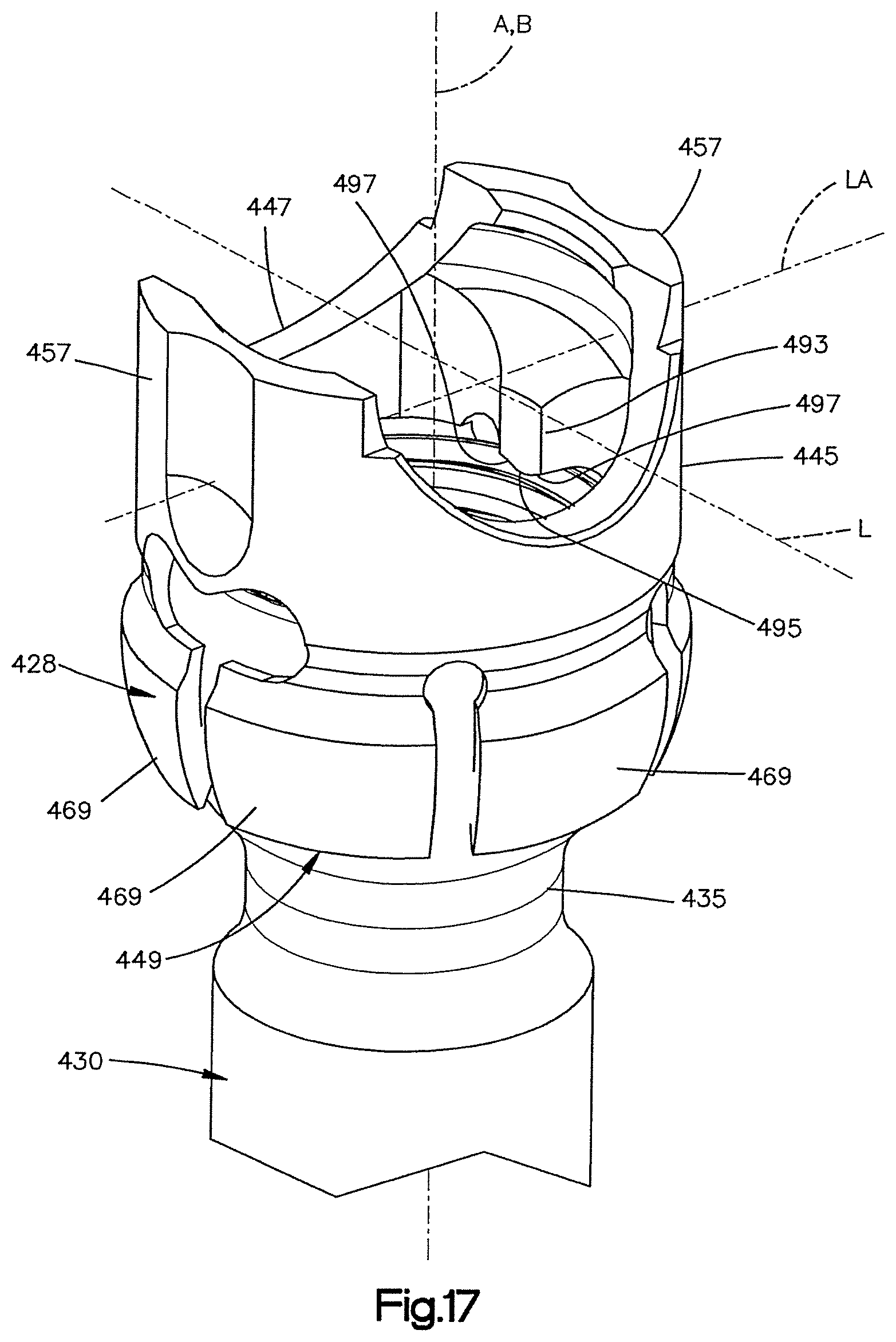 Patent US12551245 Figure 19 – Uni-planer bone fixation assembly
