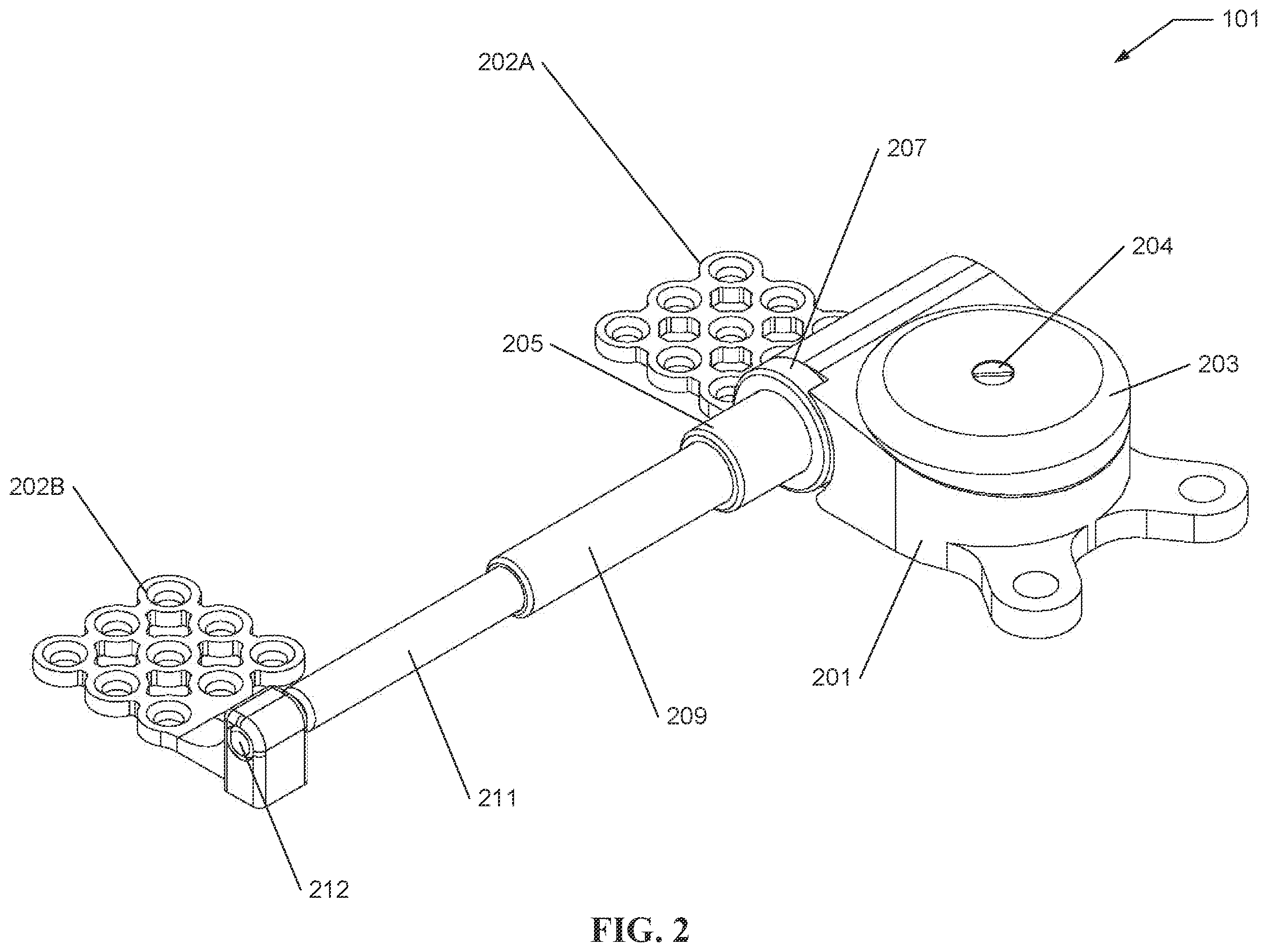 Patent US12551250 Figure 2 – Systems and processes for distraction control