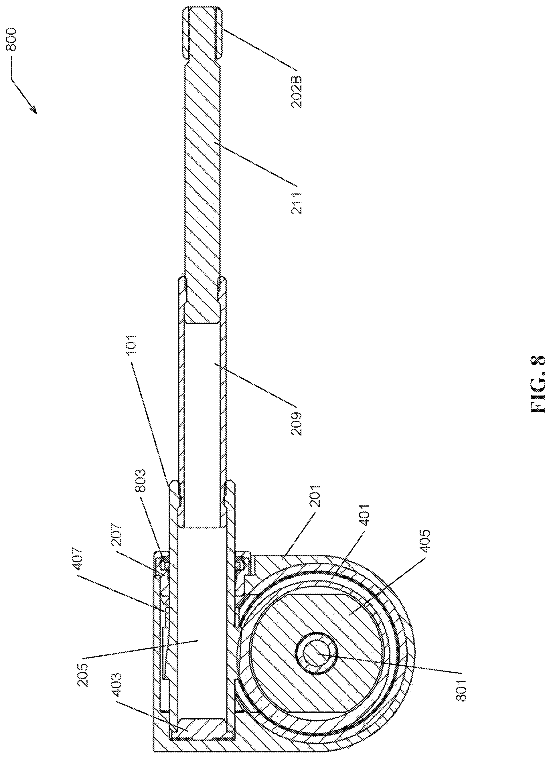 Patent US12551250 Figure 8 – Systems and processes for distraction control