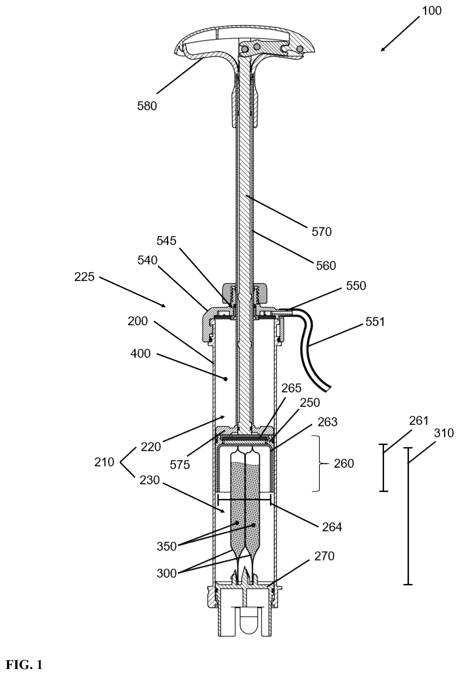Patent US12551255 Figure 1 – Device and method for providing bone cement paste