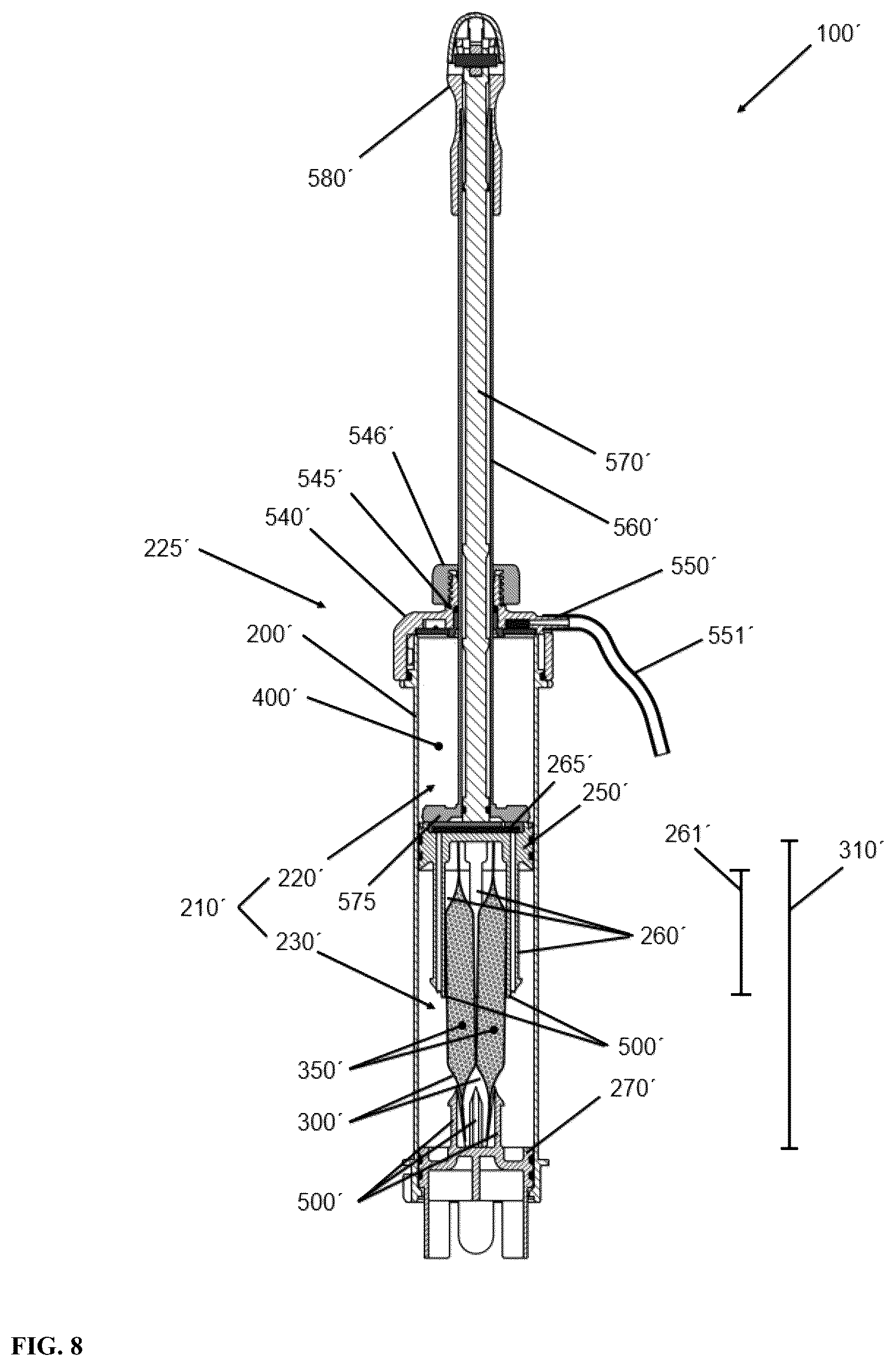 Patent US12551255 Figure 8 – Device and method for providing bone cement paste