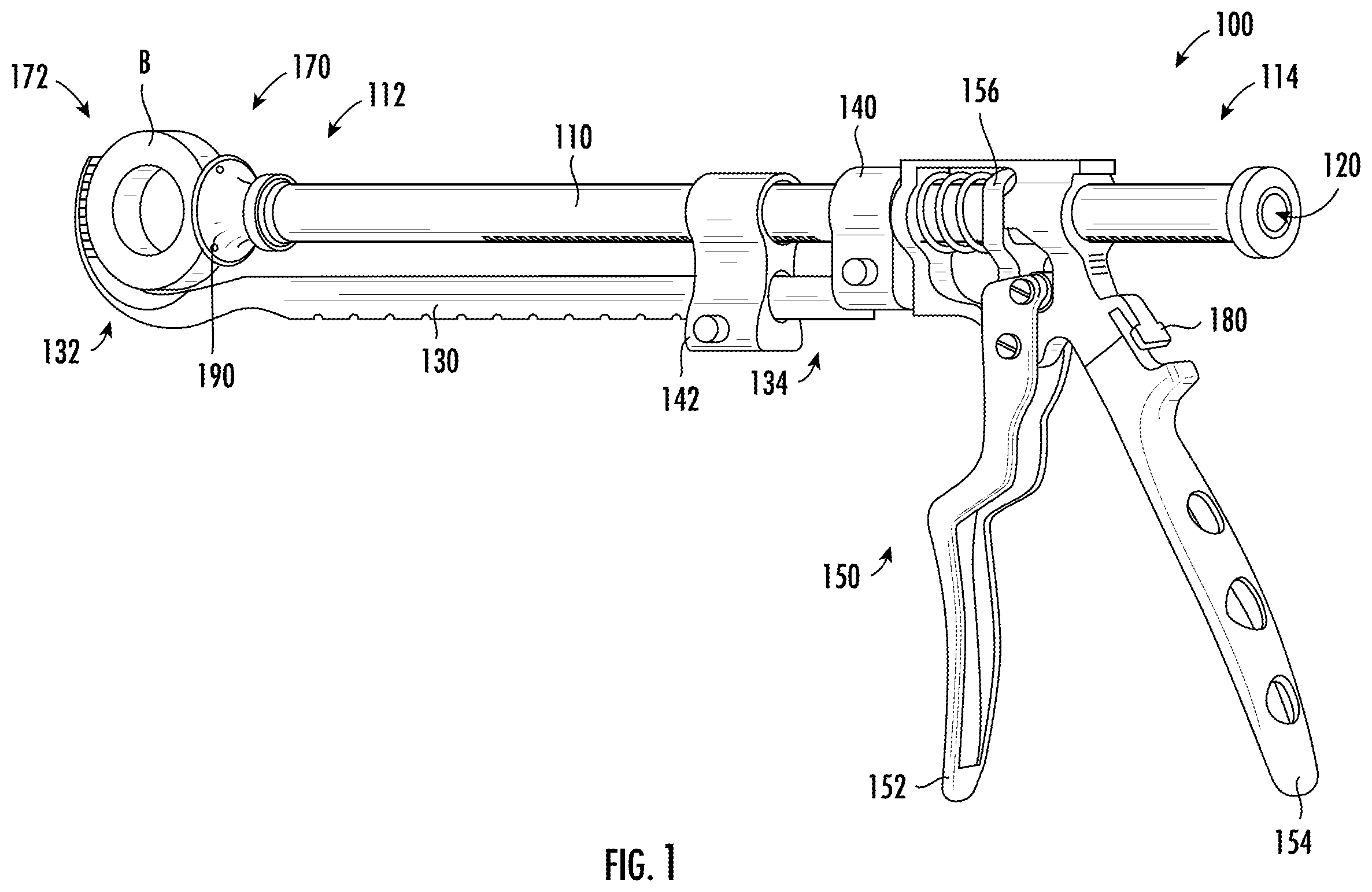 Patent US12551257 — Collinear reduction clamp — Figure 1