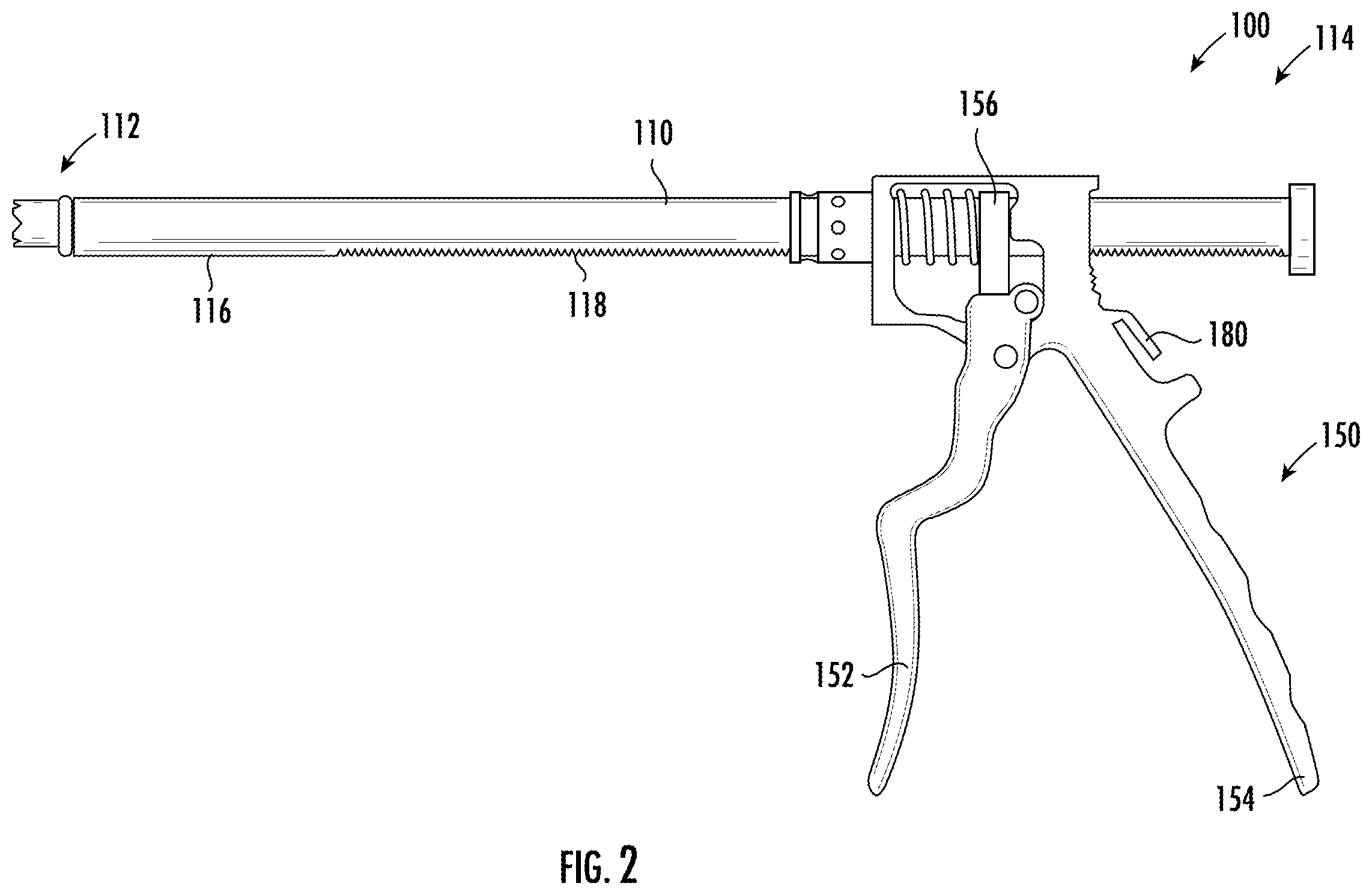 Patent US12551257 Figure 2 – Collinear reduction clamp