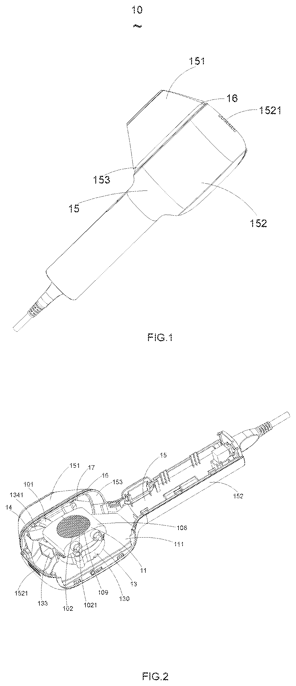 Patent US12551275 Figure 1 – Hair-removal apparatus