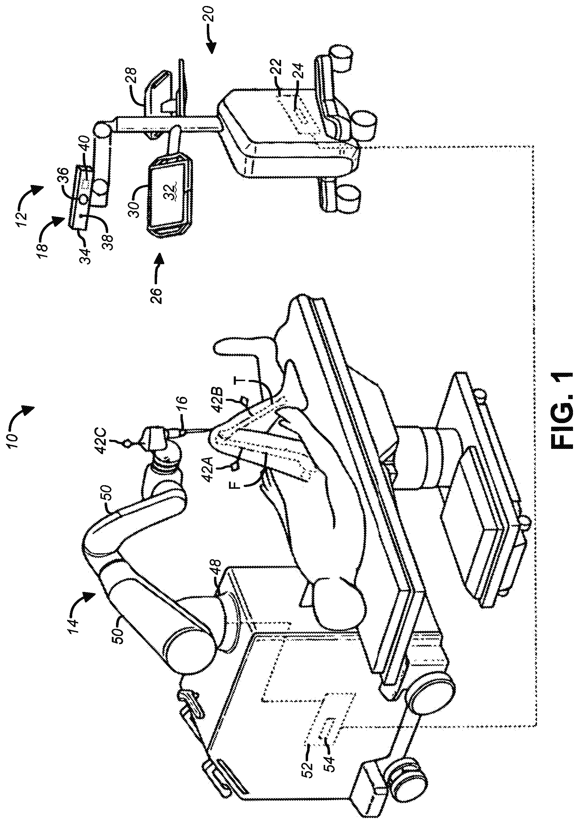 Patent US12551289 Figure 1 – Tracker-based surgical navigation