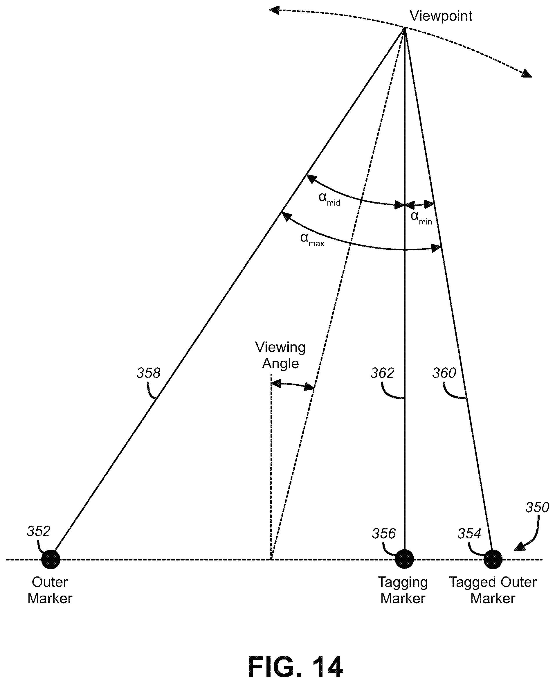 Patent US12551289 Figure 14 – Tracker-based surgical navigation