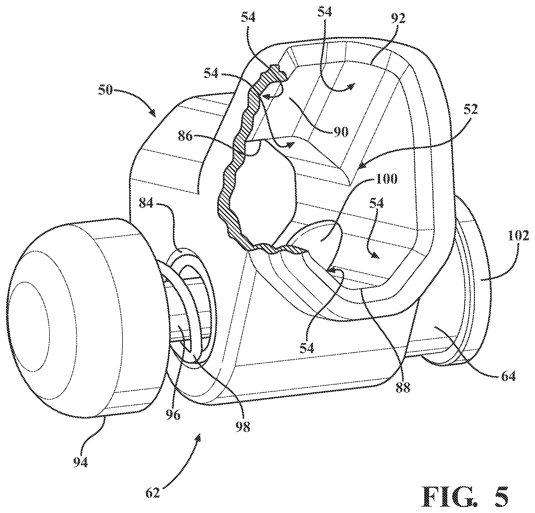 Patent US12551292 Figure 7 – Connector assembly and method for attaching a tracker body to a tracker support arm