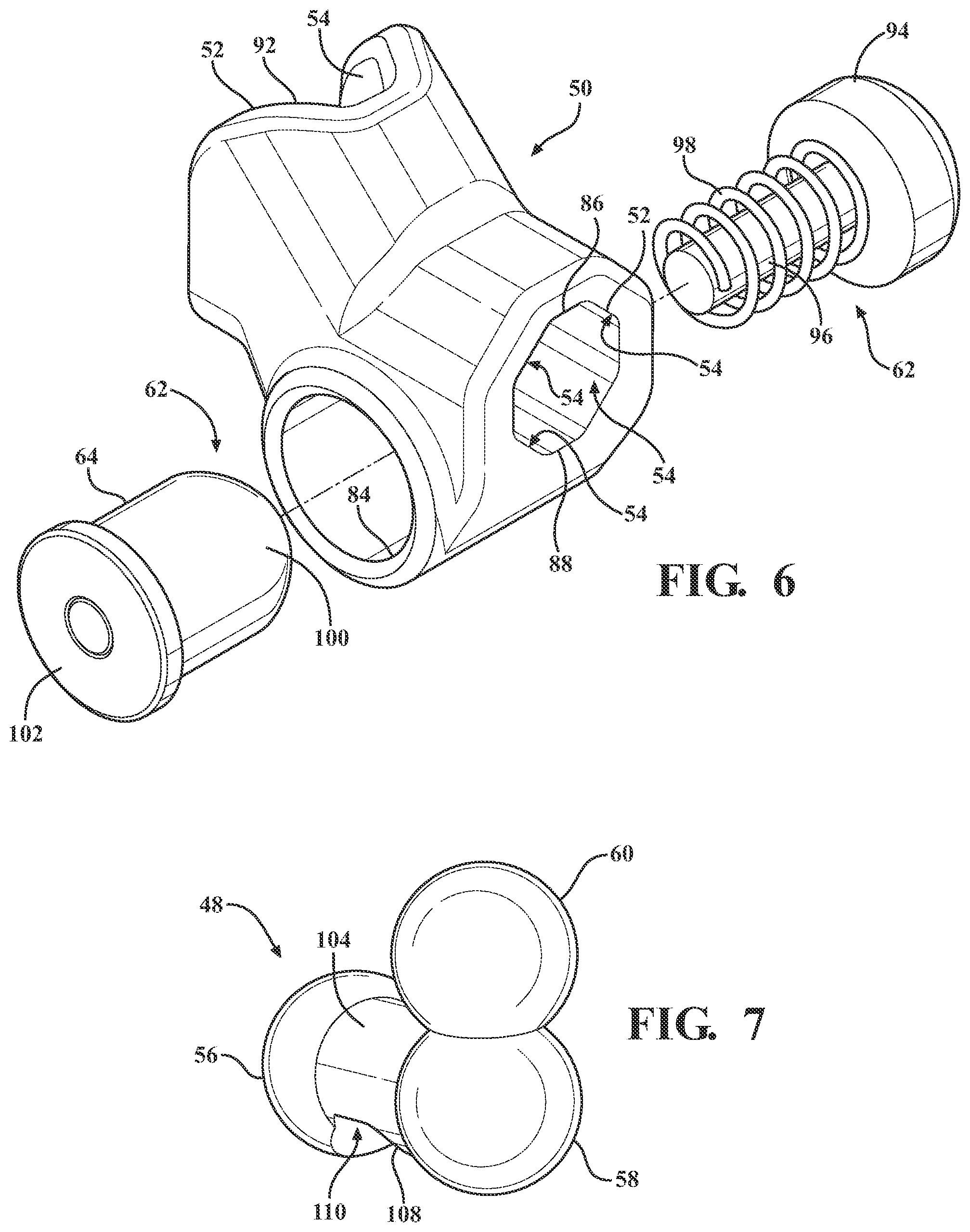 Patent US12551292 Figure 8 – Connector assembly and method for attaching a tracker body to a tracker support arm