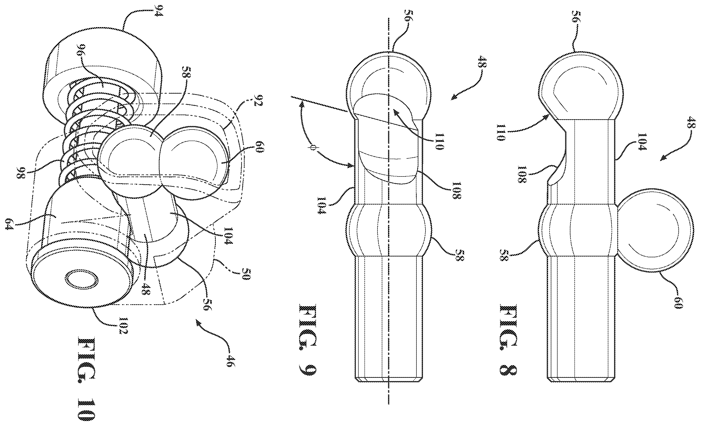 Patent US12551292 Figure 9 – Connector assembly and method for attaching a tracker body to a tracker support arm