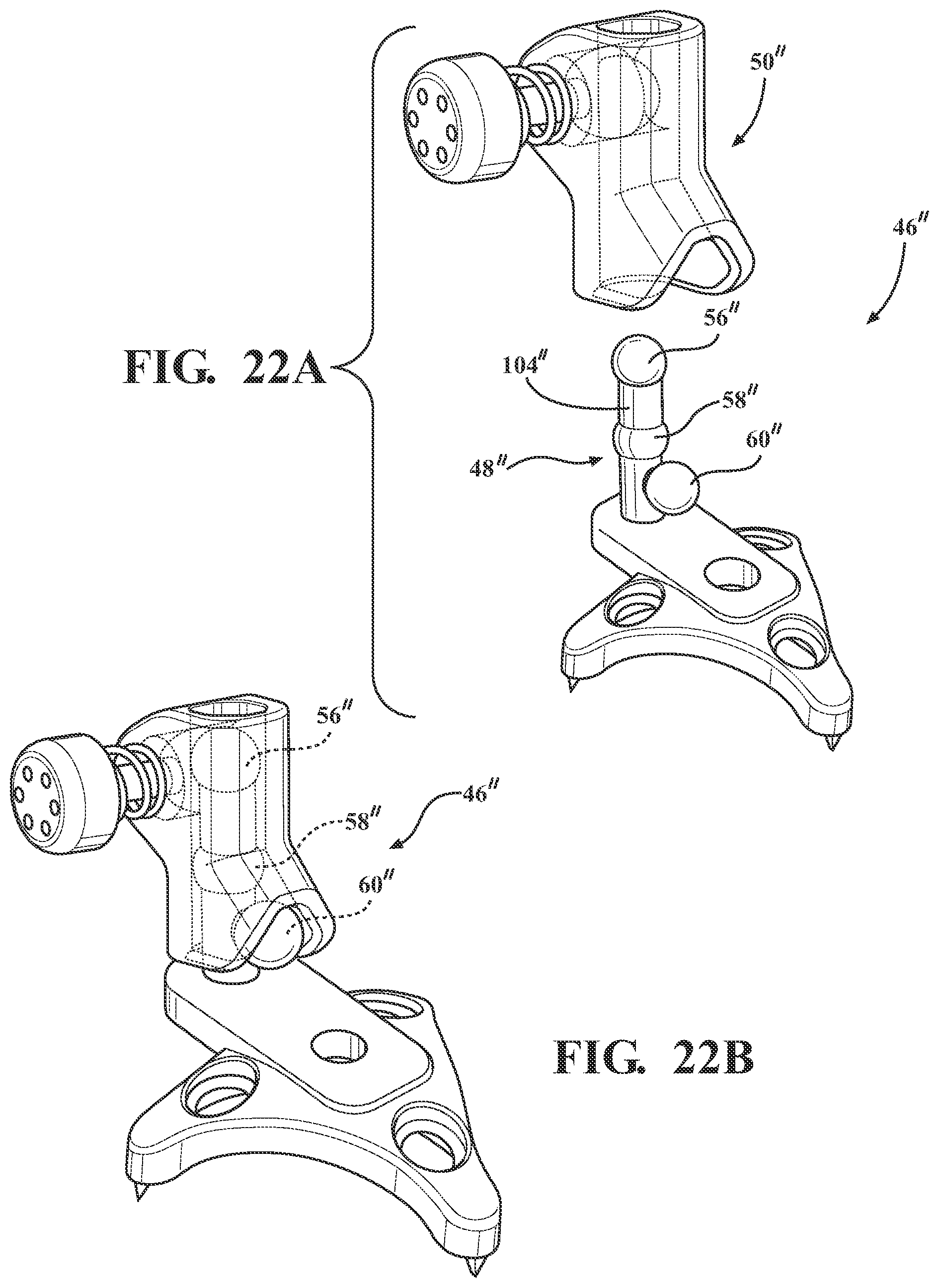 Patent US12551292 Figure 19 – Connector assembly and method for attaching a tracker body to a tracker support arm