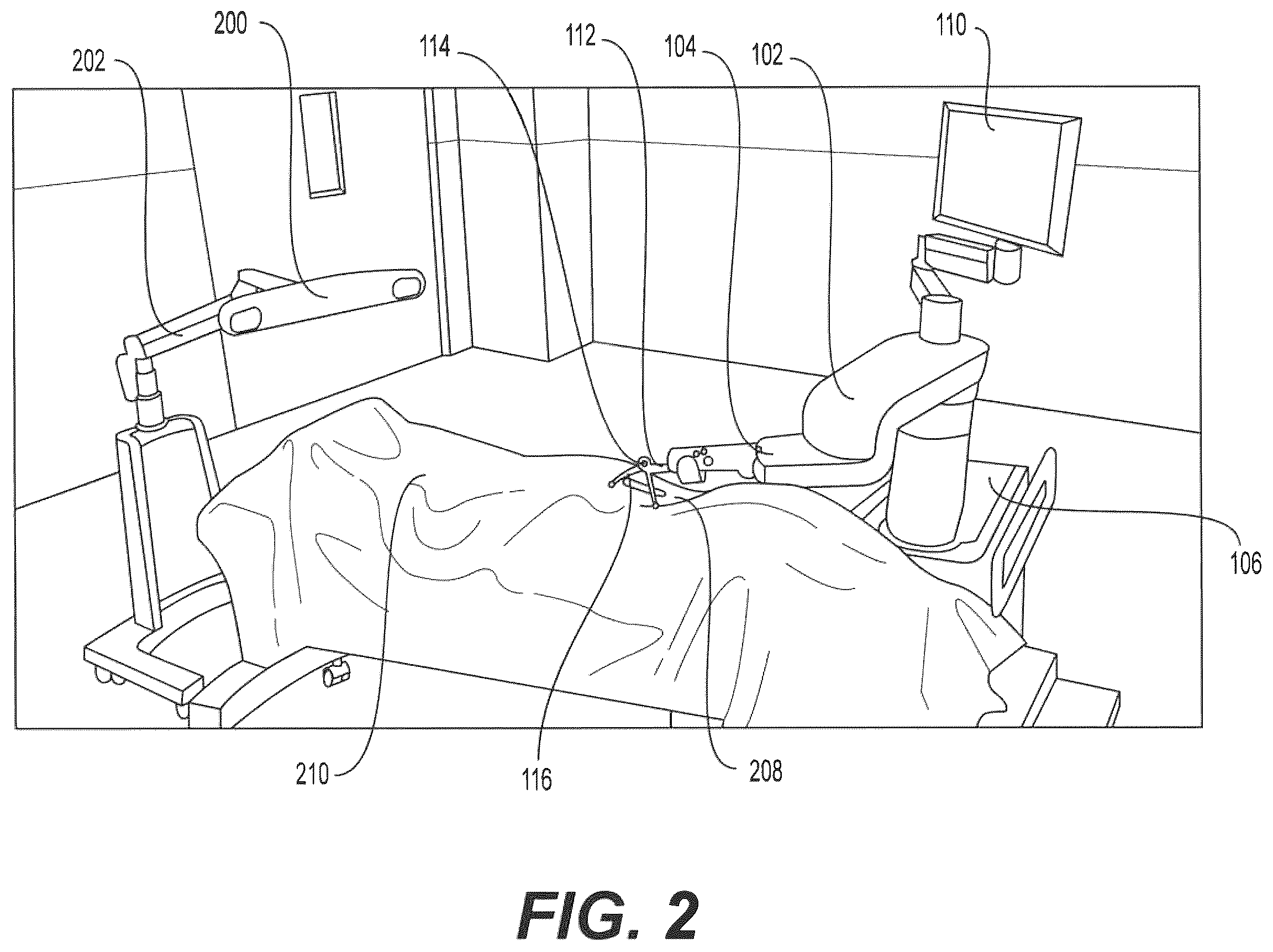 Patent US12551295 Figure 2 – Camera tracking system identifying phantom markers during computer assisted surgery navigation