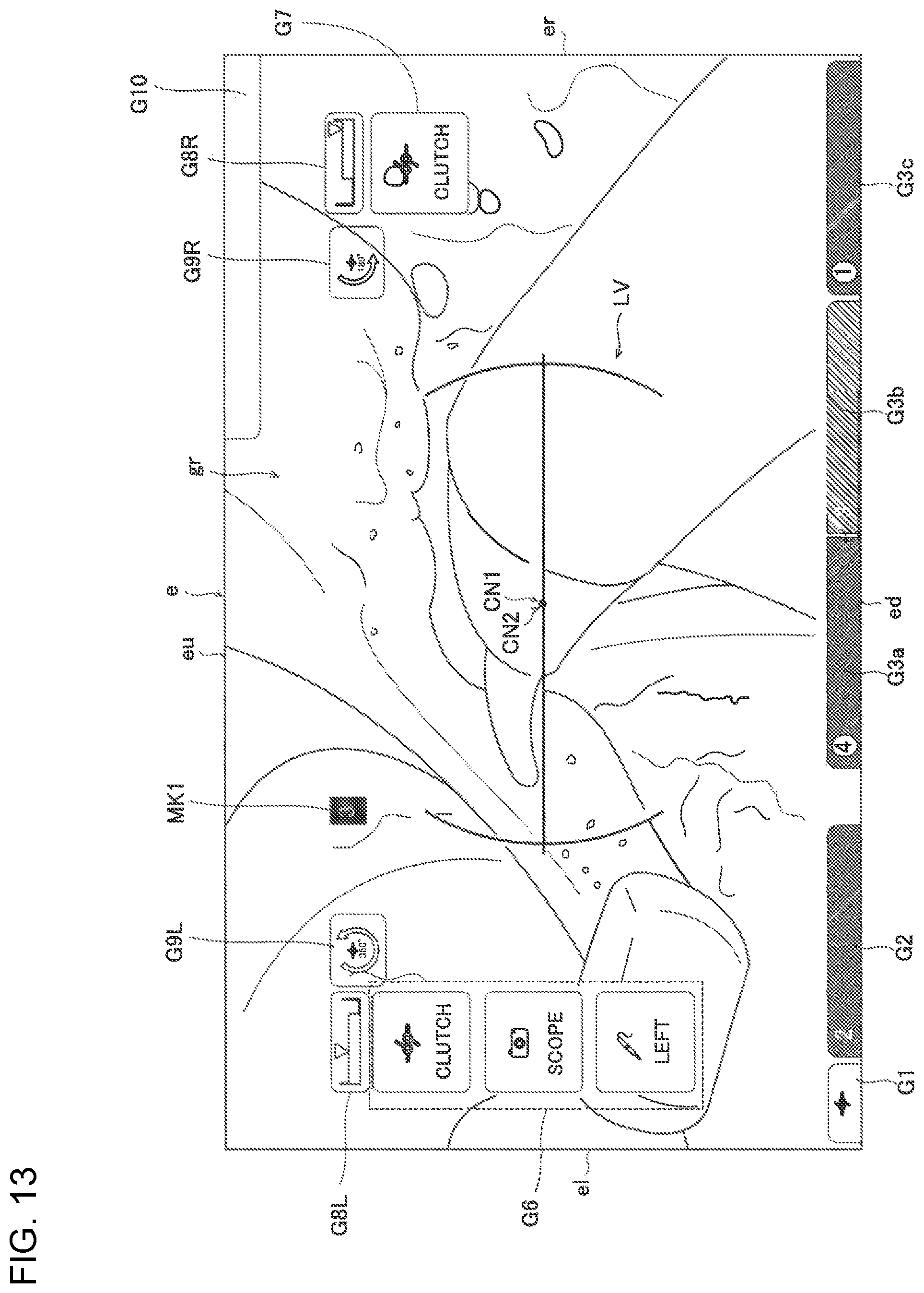 Patent US12551300 Figure 9 – Surgical system displaying graphical user interface on endoscope image