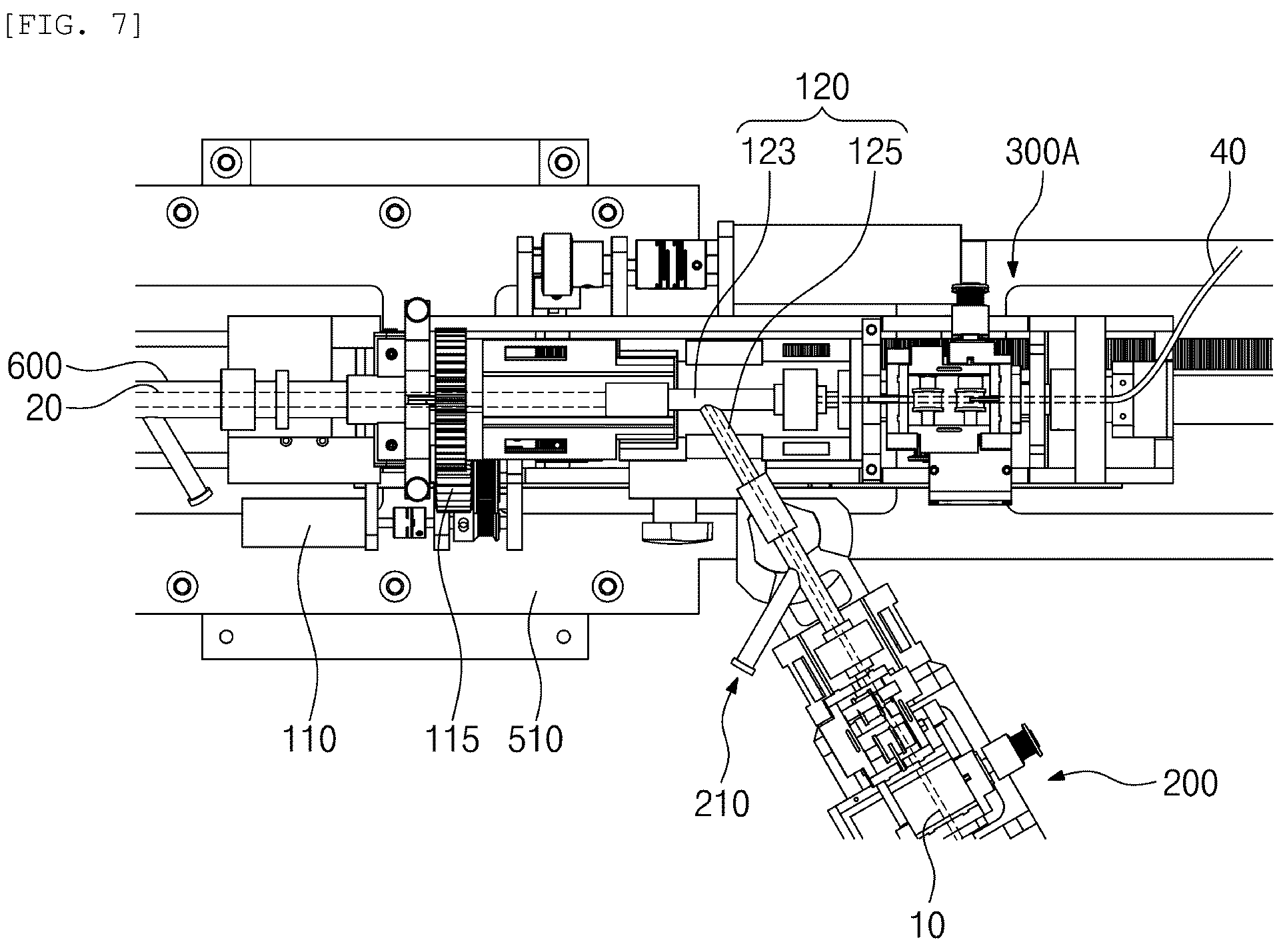 Patent US12551303 Figure 7 – Vascular interventional surgery robot having multi-contact plate, and vascular interventional surgery system