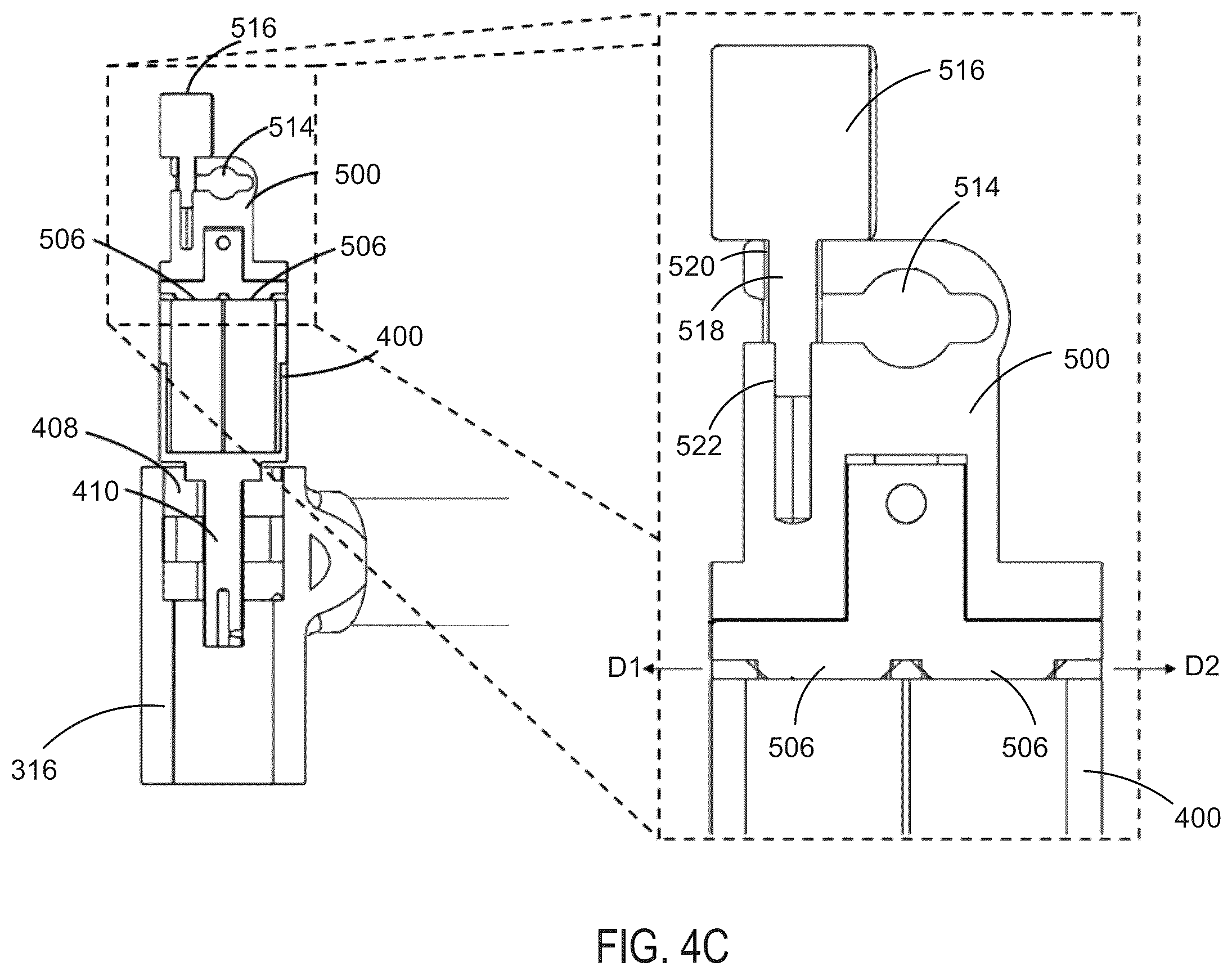Patent US12551304 Figure 7 – Co-manipulation surgical system for use with surgical instruments for performing surgery according to stored surgeon's preferences