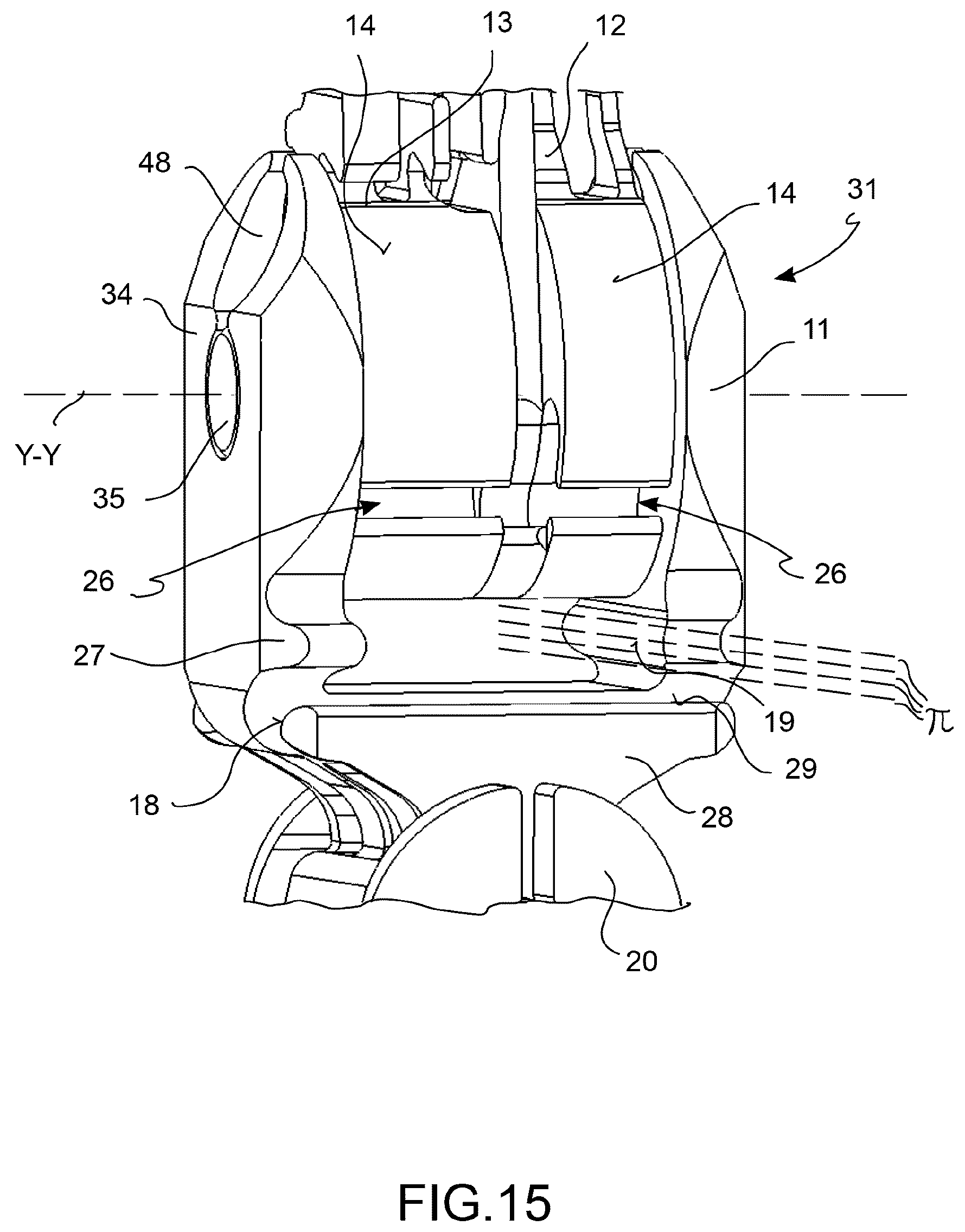 Patent US12551306 Figure 10 – Articulated surgical instrument for robotic surgery or microsurgery, manufacturing method and assembly method