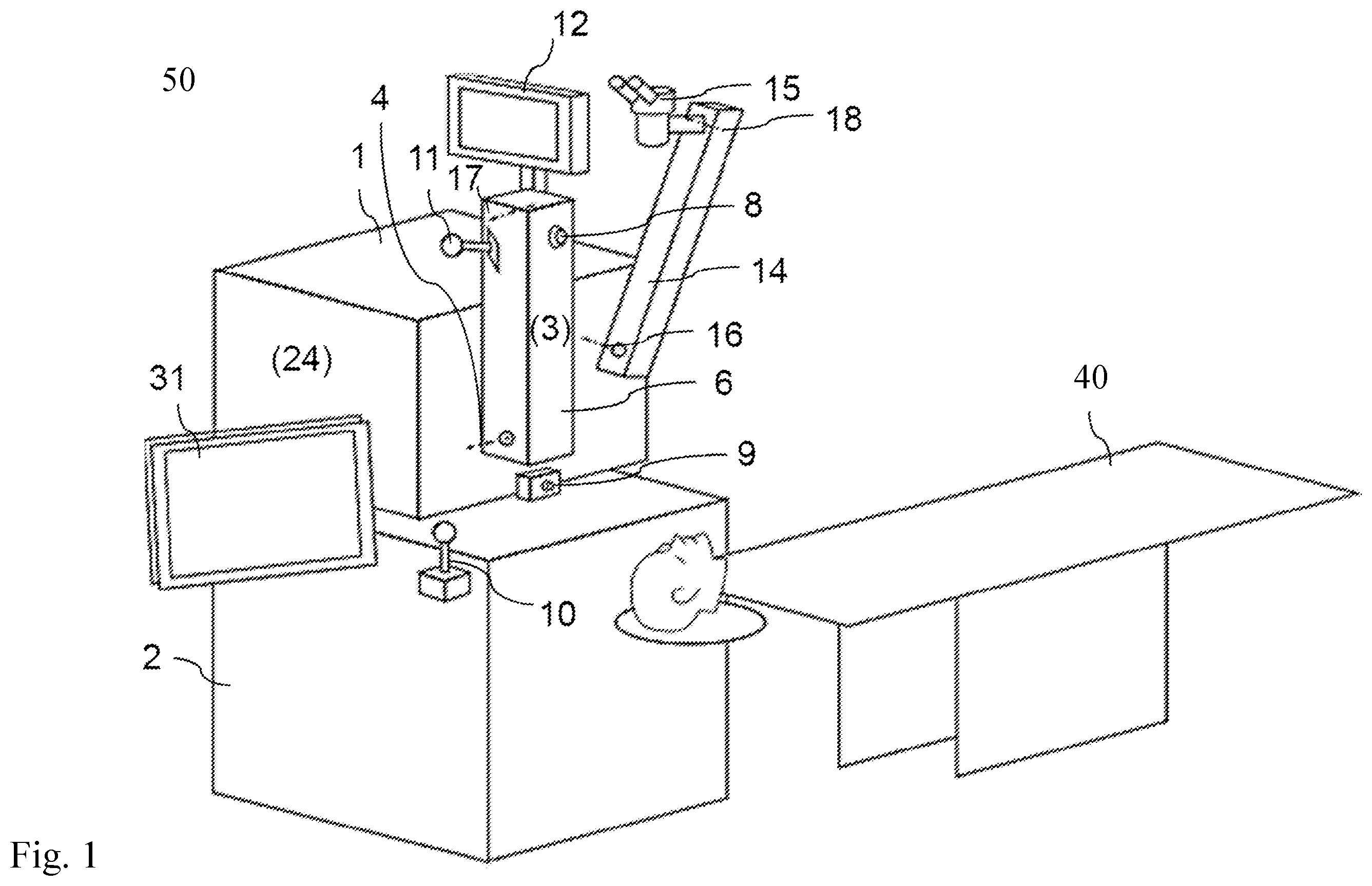 Patent US12551309 — Slit projector arrangement — Figure 1