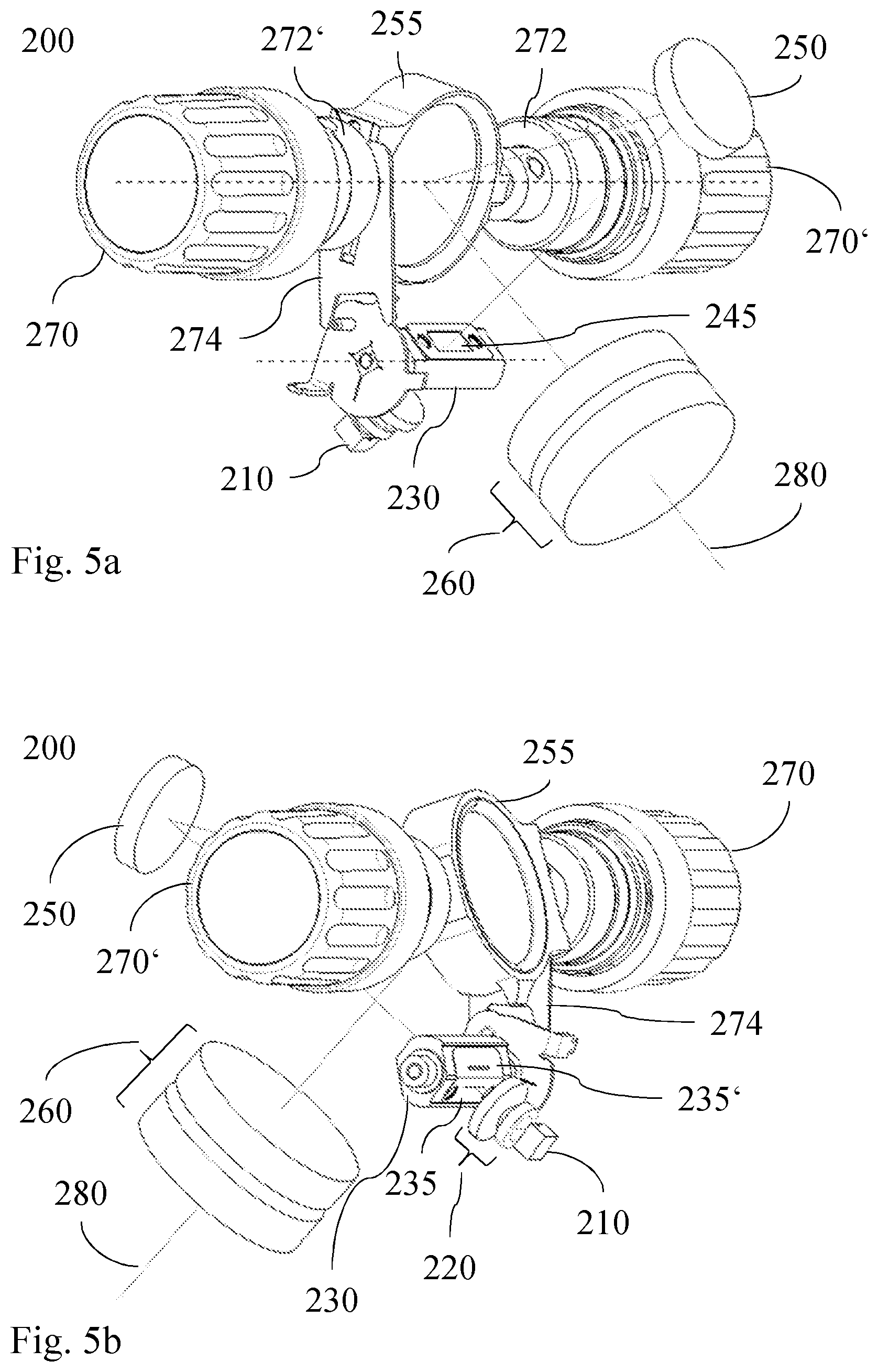 Patent US12551309 Figure 5 – Slit projector arrangement