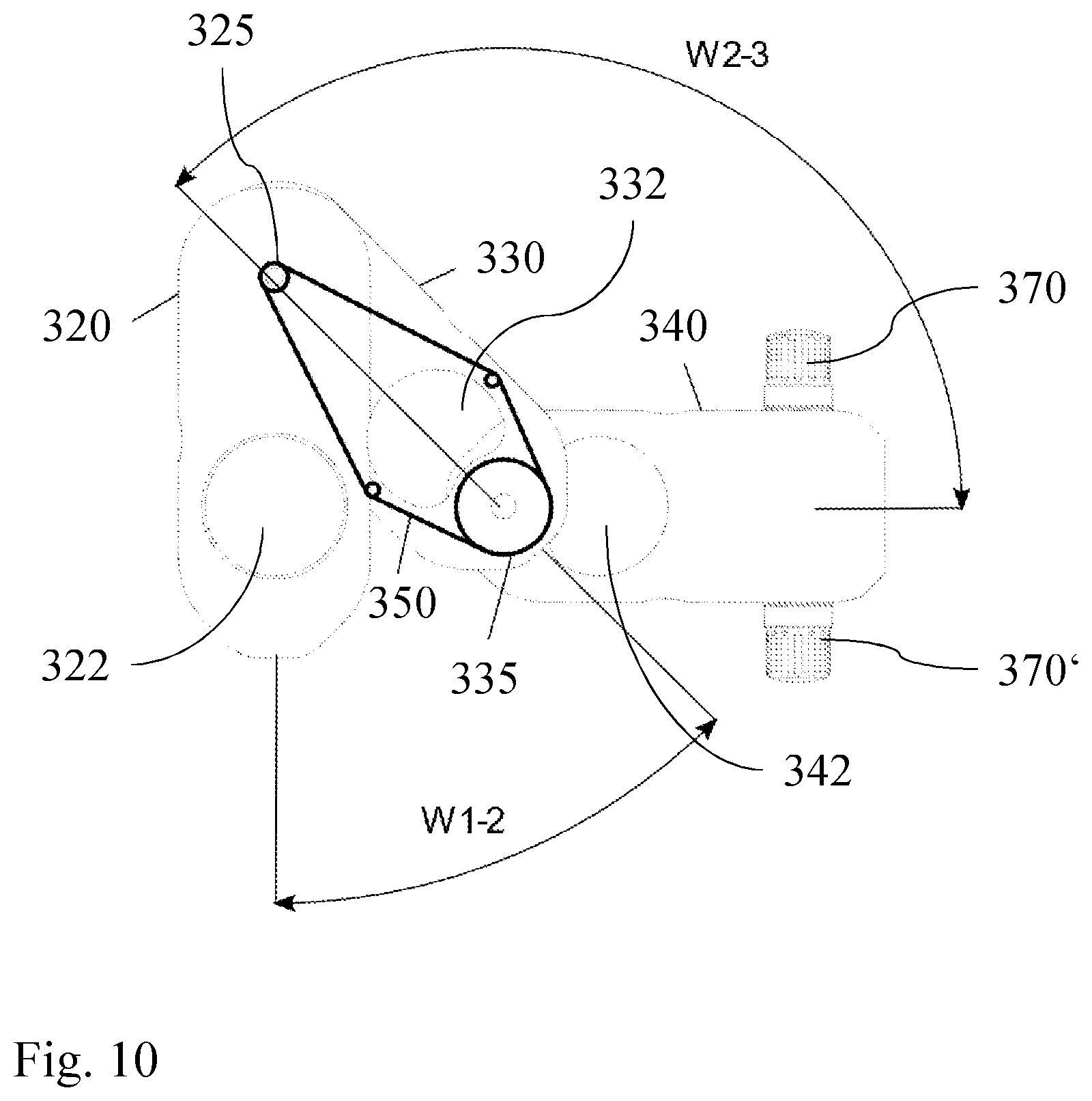 Patent US12551309 Figure 10 – Slit projector arrangement