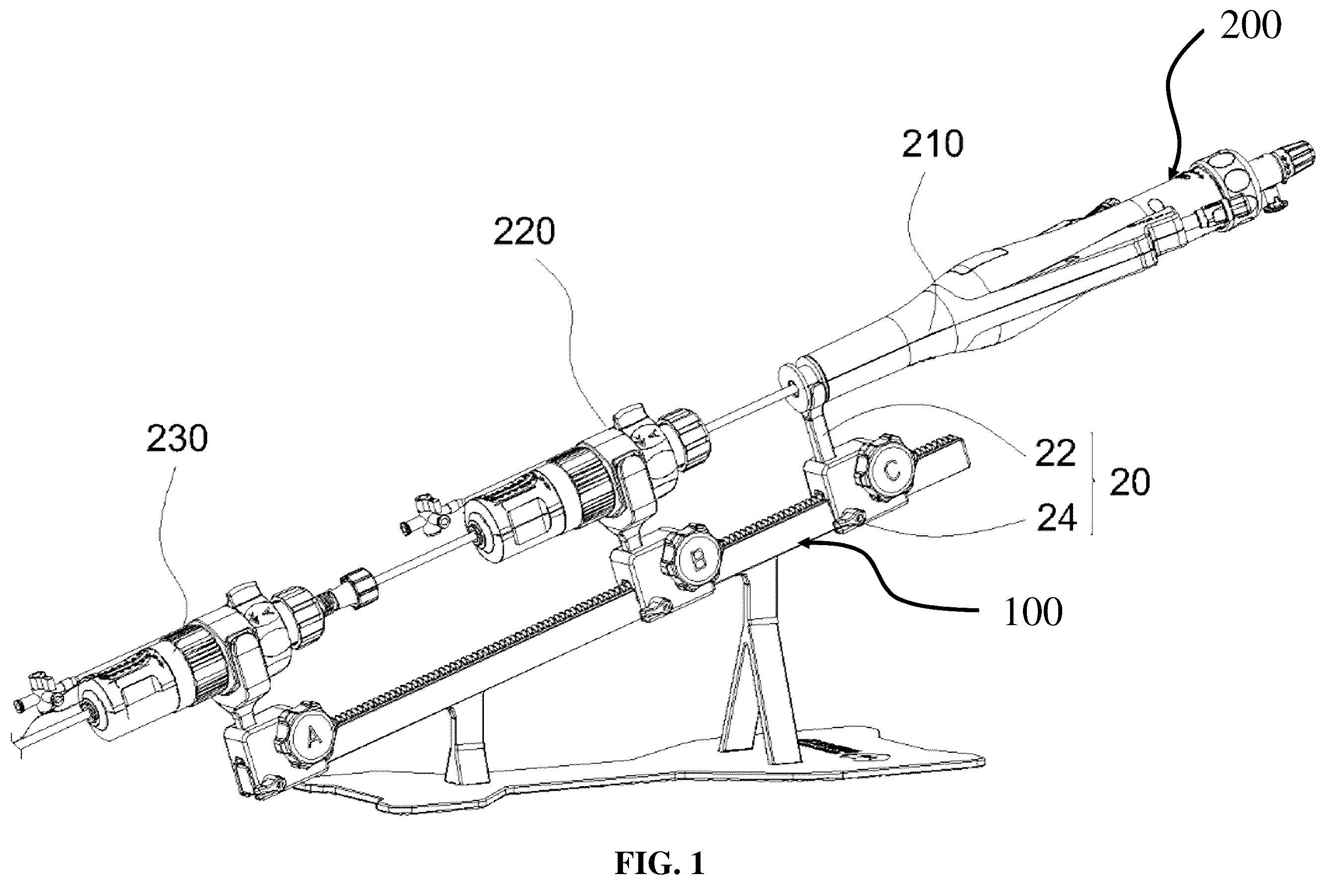 Patent US12551310 Figure 1 – Interventional instrument manipulation accessory and interventional medical system