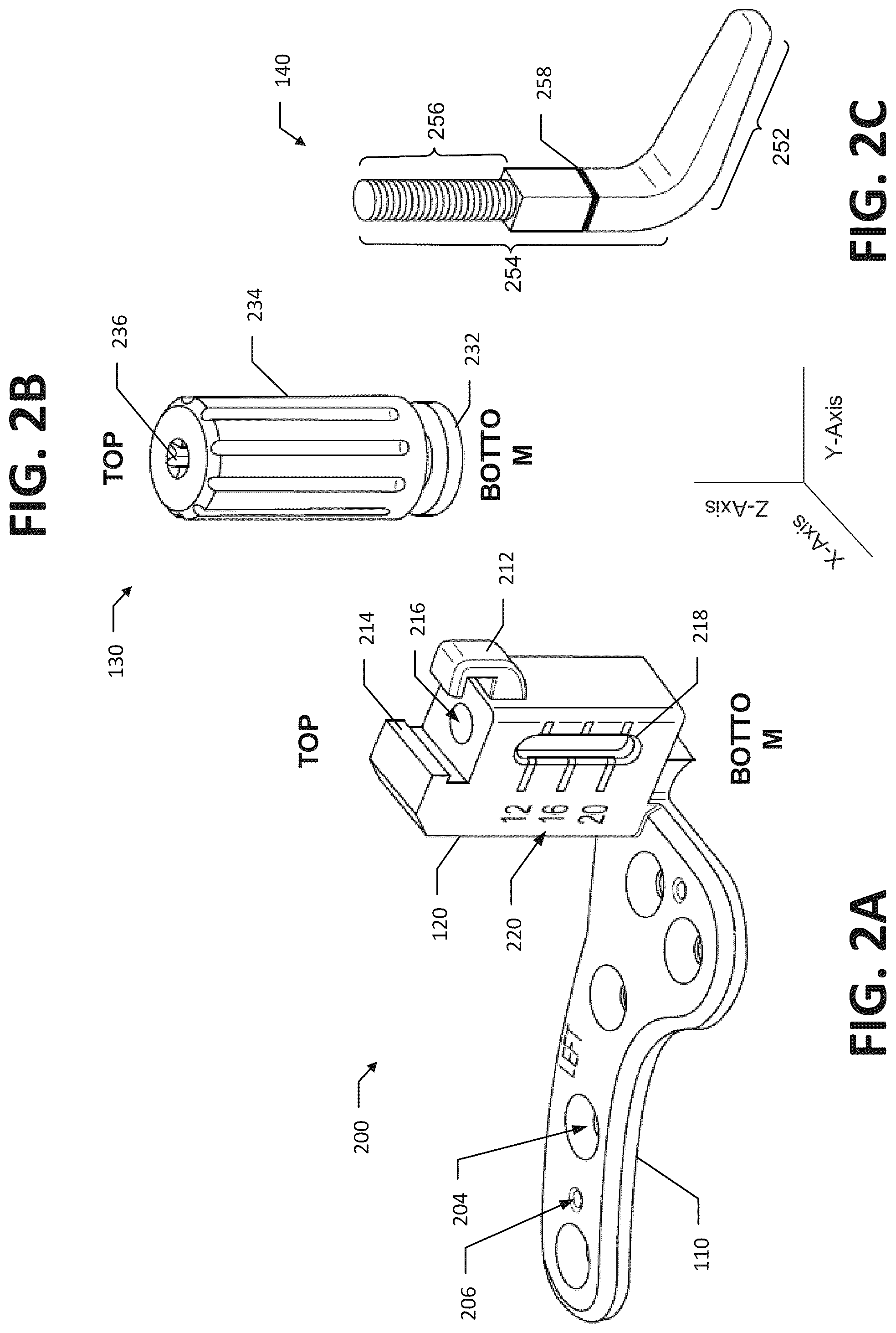 Patent US12551311 Figure 2 – Adjustable clavicle hook plate measurement gauge