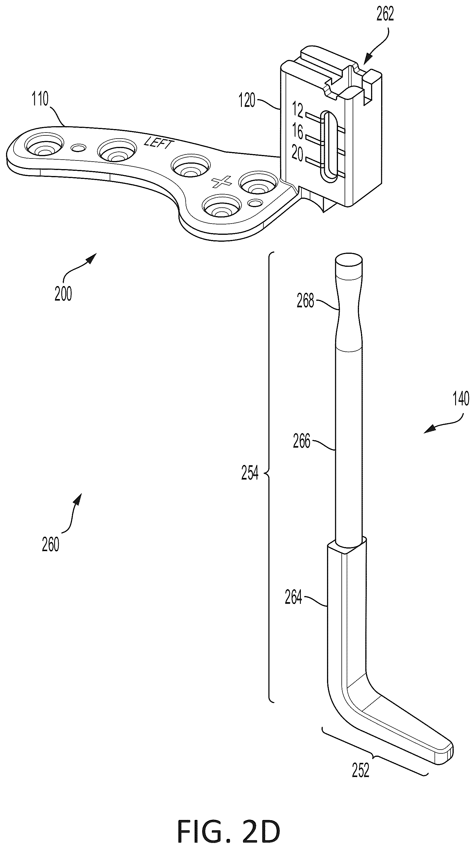 Patent US12551311 Figure 3 – Adjustable clavicle hook plate measurement gauge