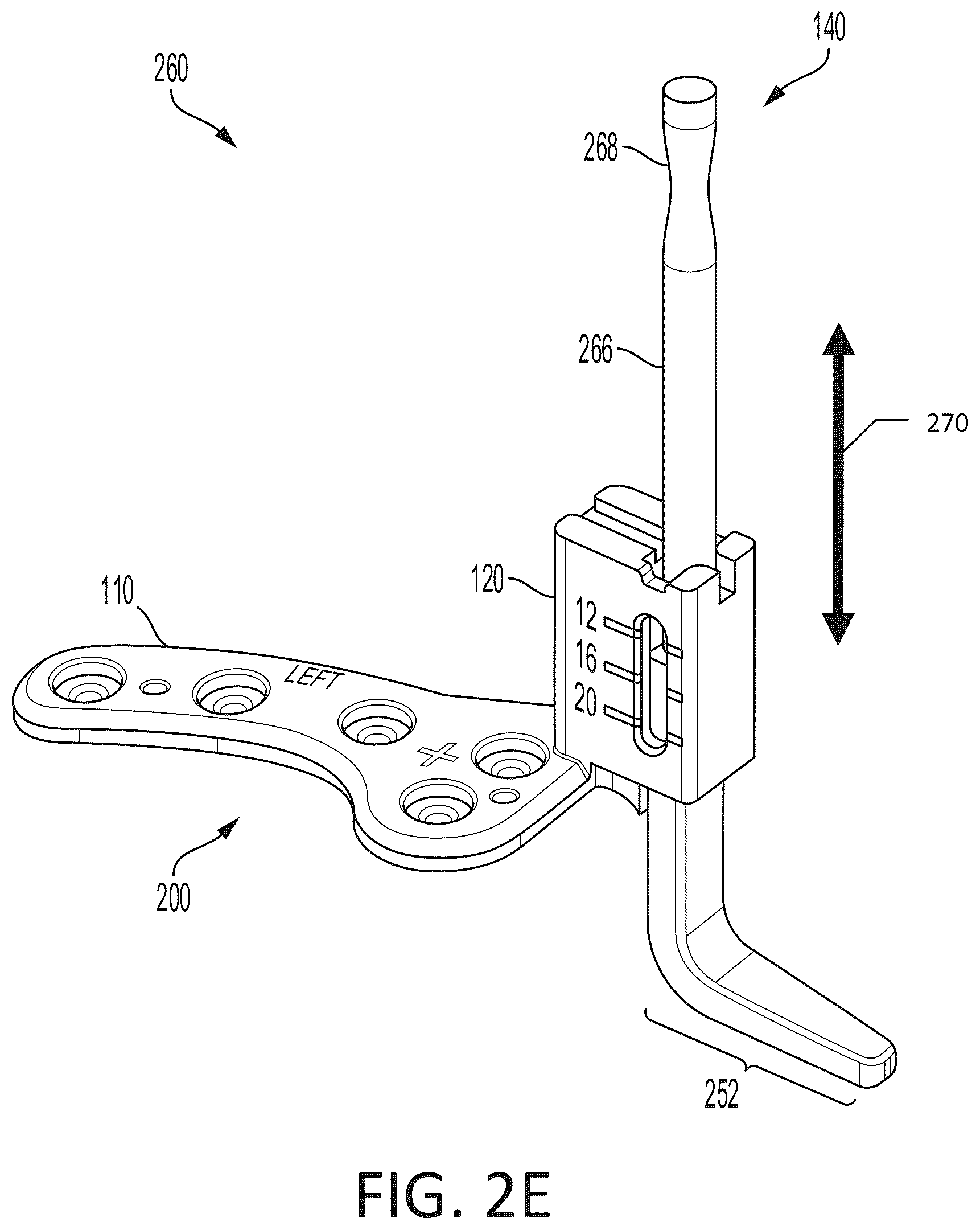 Patent US12551311 Figure 4 – Adjustable clavicle hook plate measurement gauge