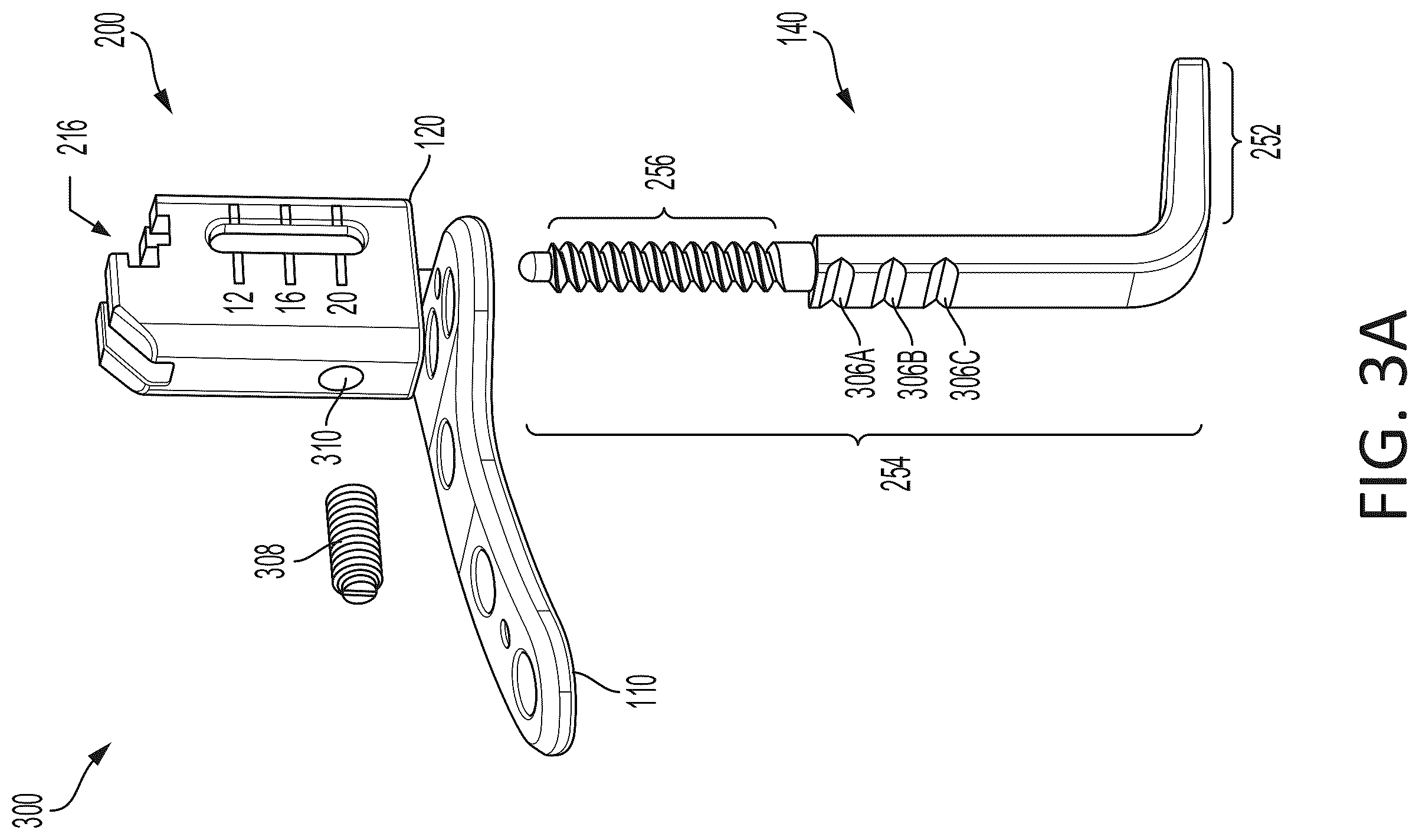 Patent US12551311 Figure 5 – Adjustable clavicle hook plate measurement gauge