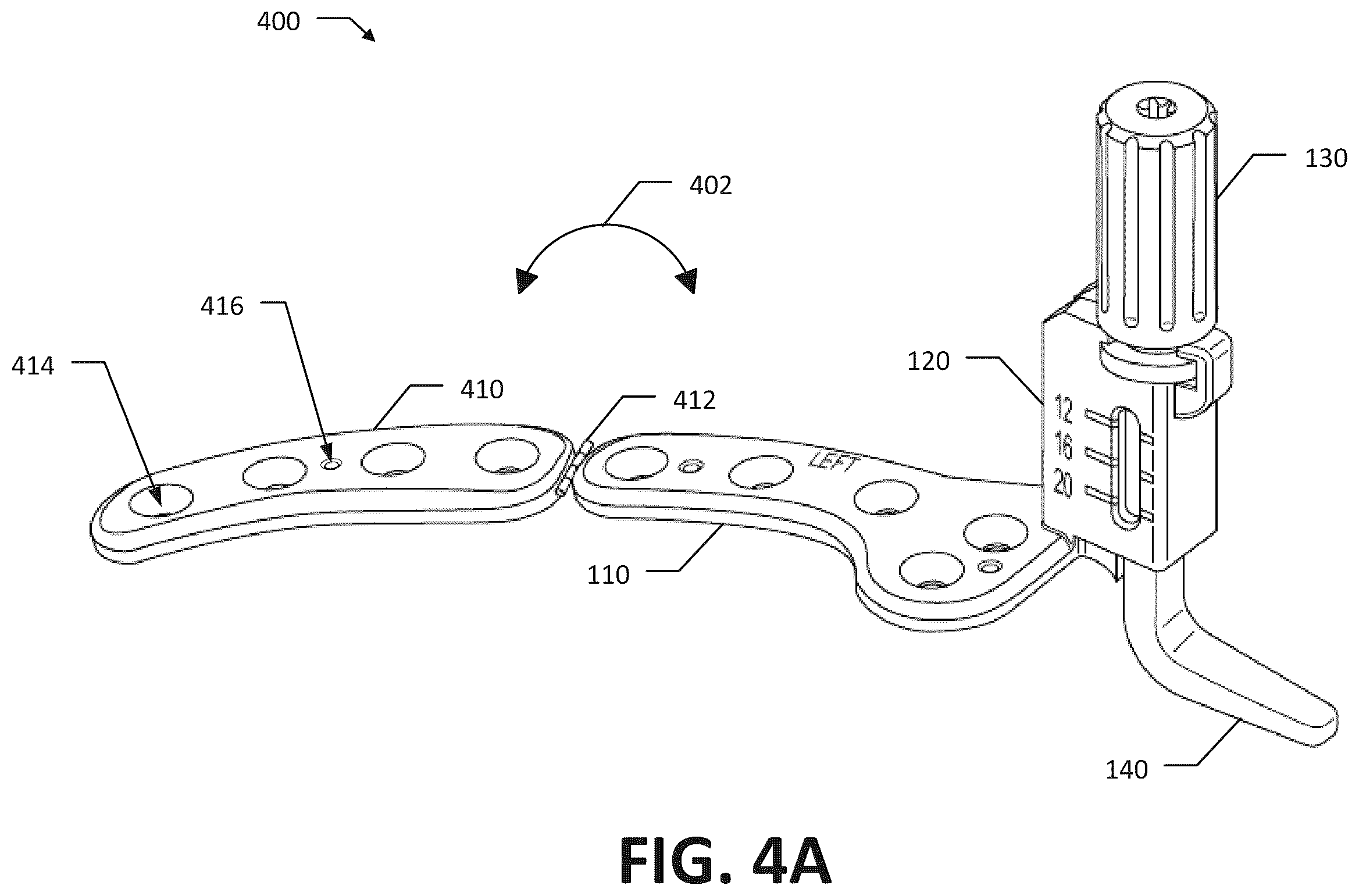 Patent US12551311 Figure 10 – Adjustable clavicle hook plate measurement gauge
