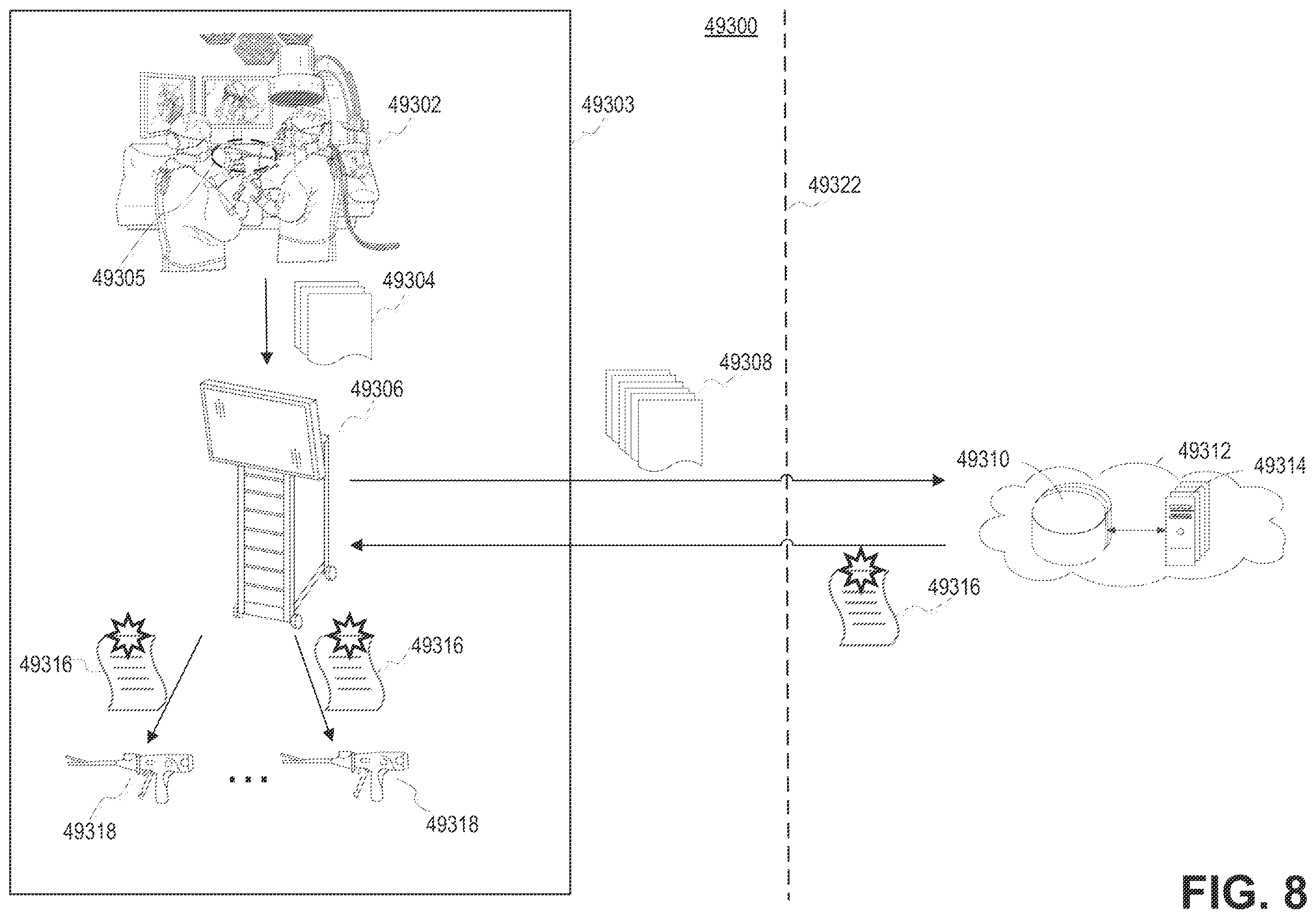 Patent US12551312 Figure 8 – Autonomous adaptation of surgical device control algorithm