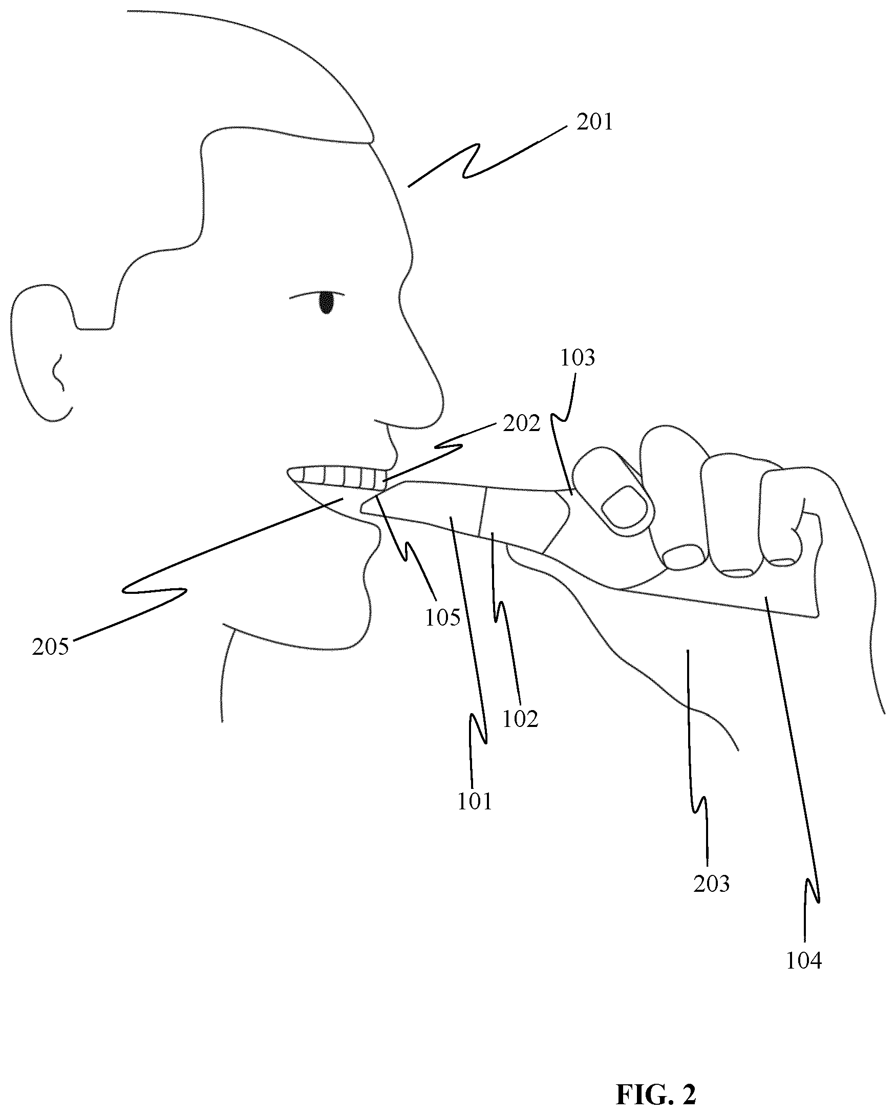 Patent US12551313 Figure 2 – Dental scanning