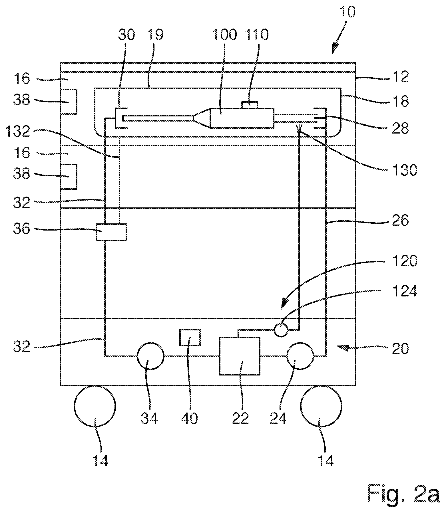 Patent US12551316 Figure 2 – Transport trolley for surgical instruments
