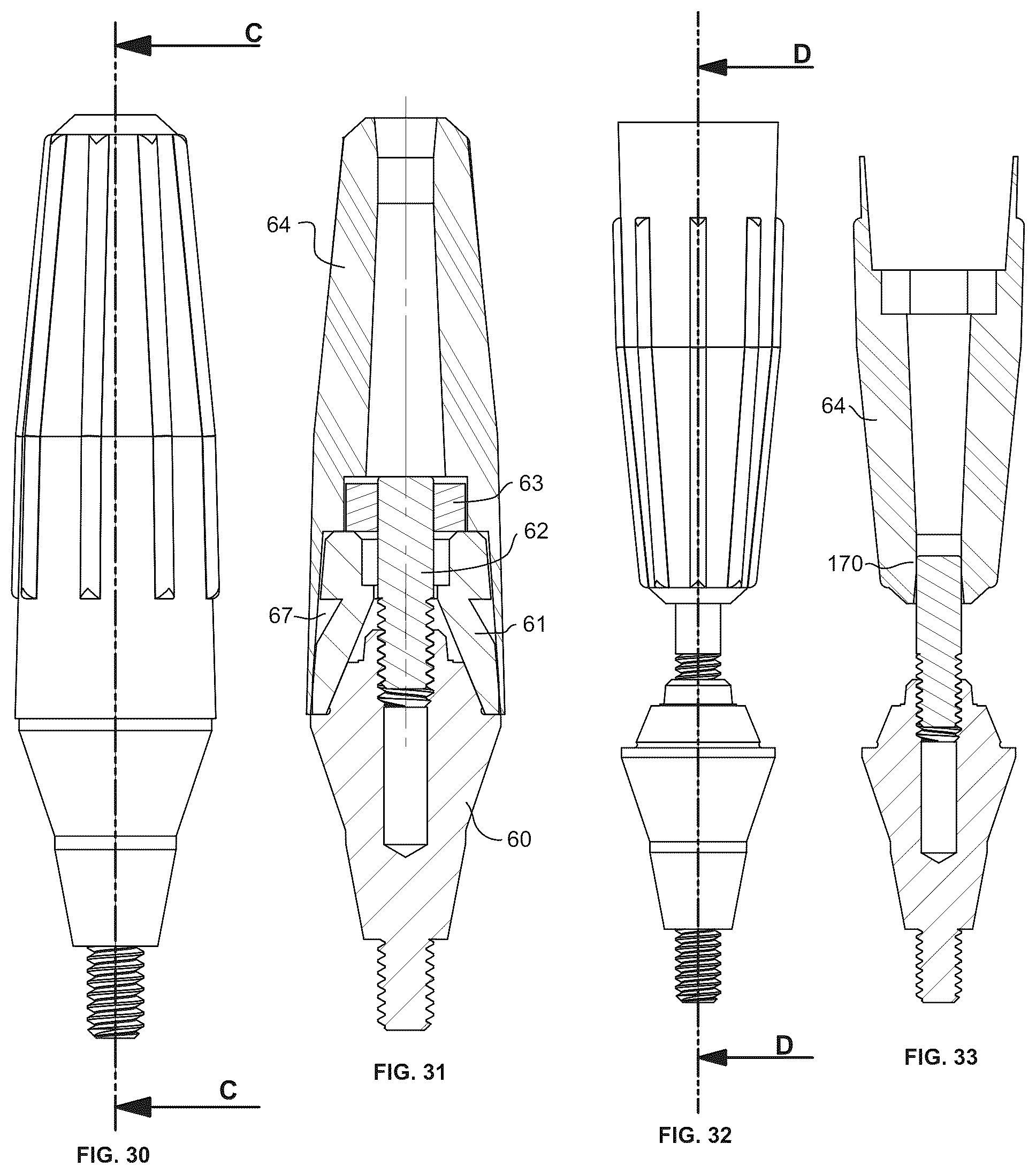 Patent US12551319 Figure 10 – Screw-attached pick-up dental coping system and methods