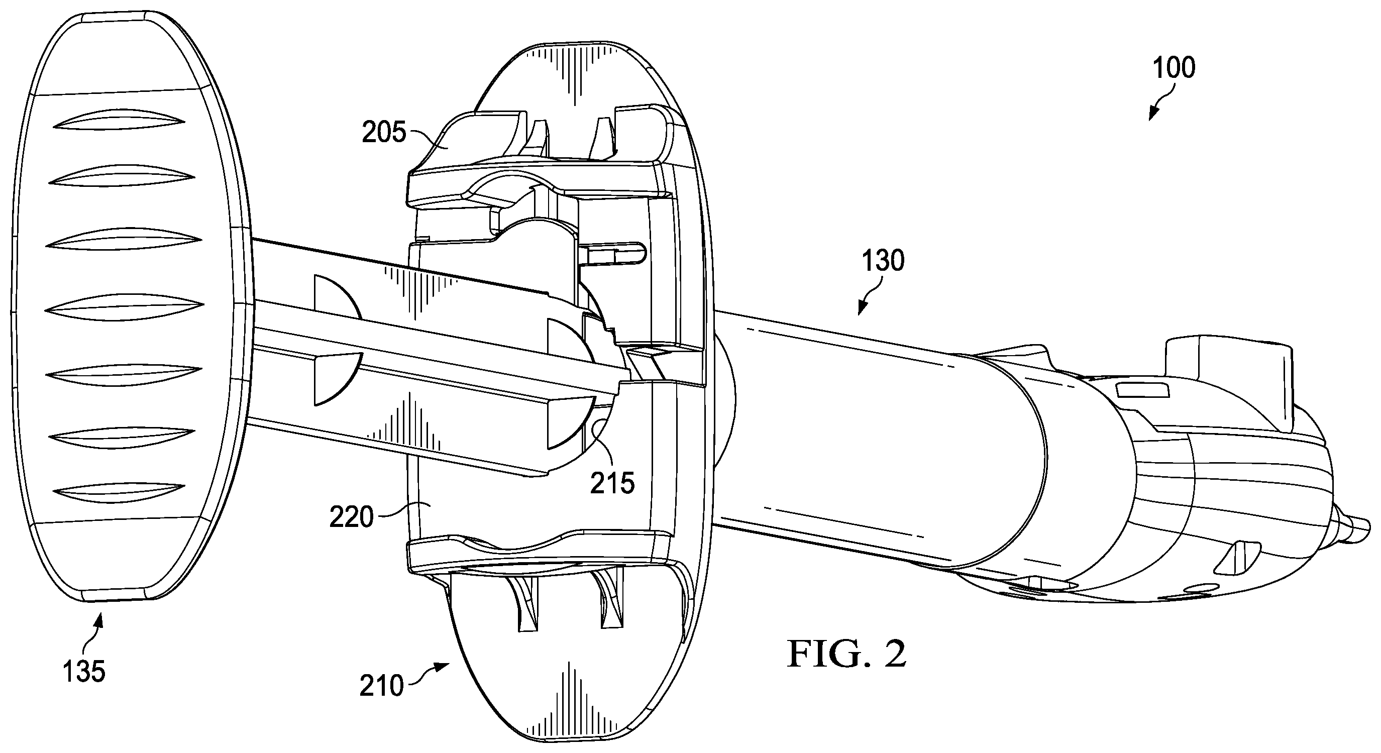 Patent US12551334 Figure 2 – Surgical implant delivery with lockable plunger