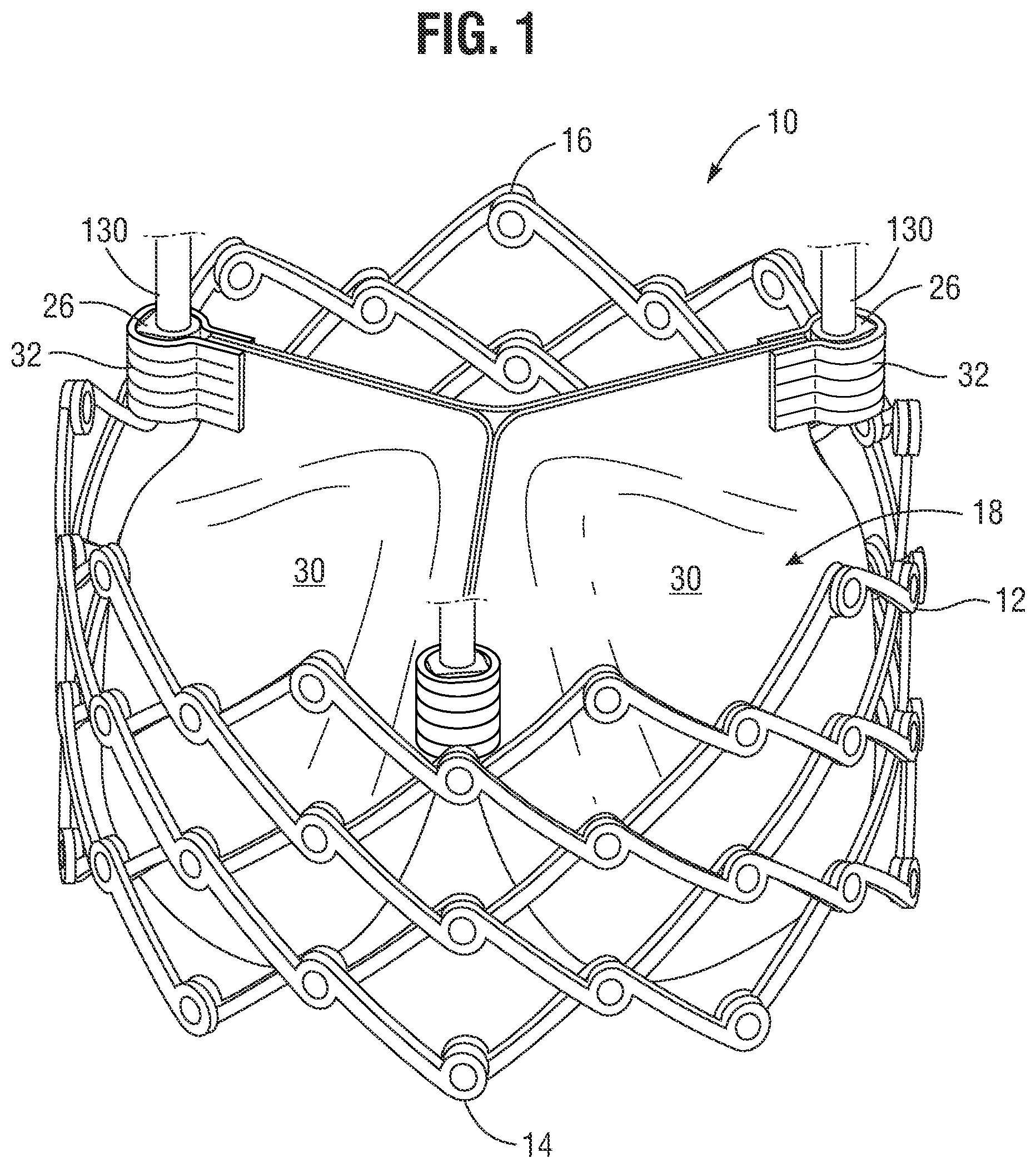 Patent US12551340 Figure 1 – Prosthetic valve delivery assembly